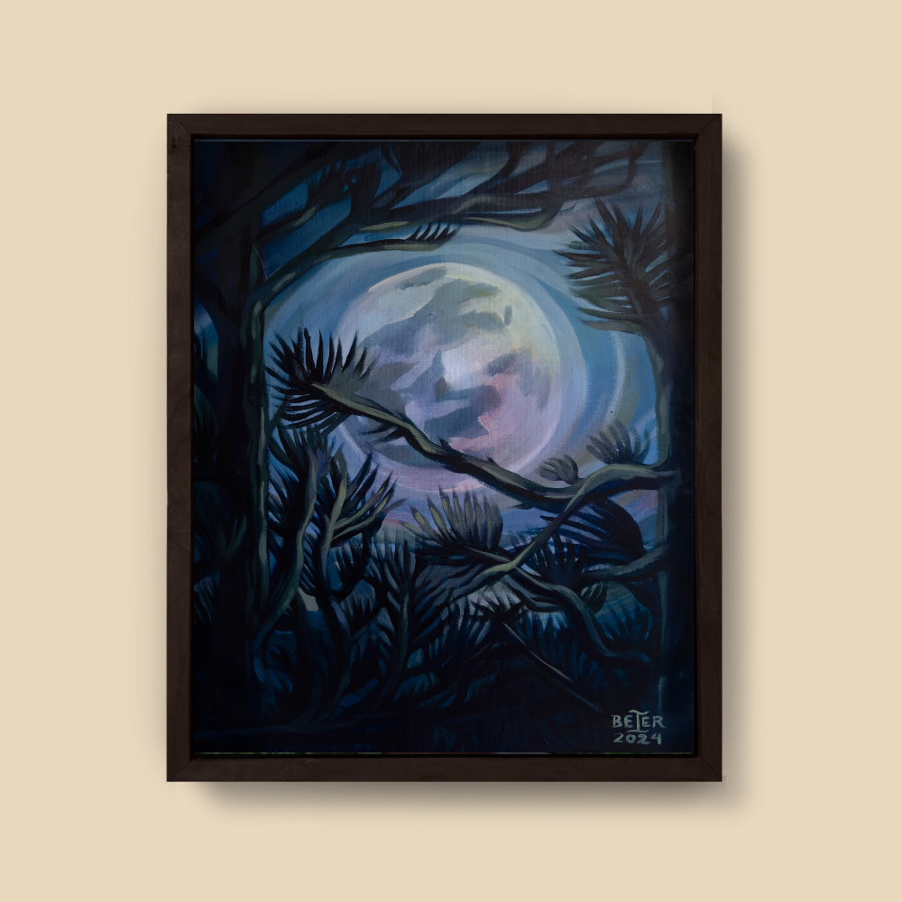 Moonrise: Original Painting, 16"x20"