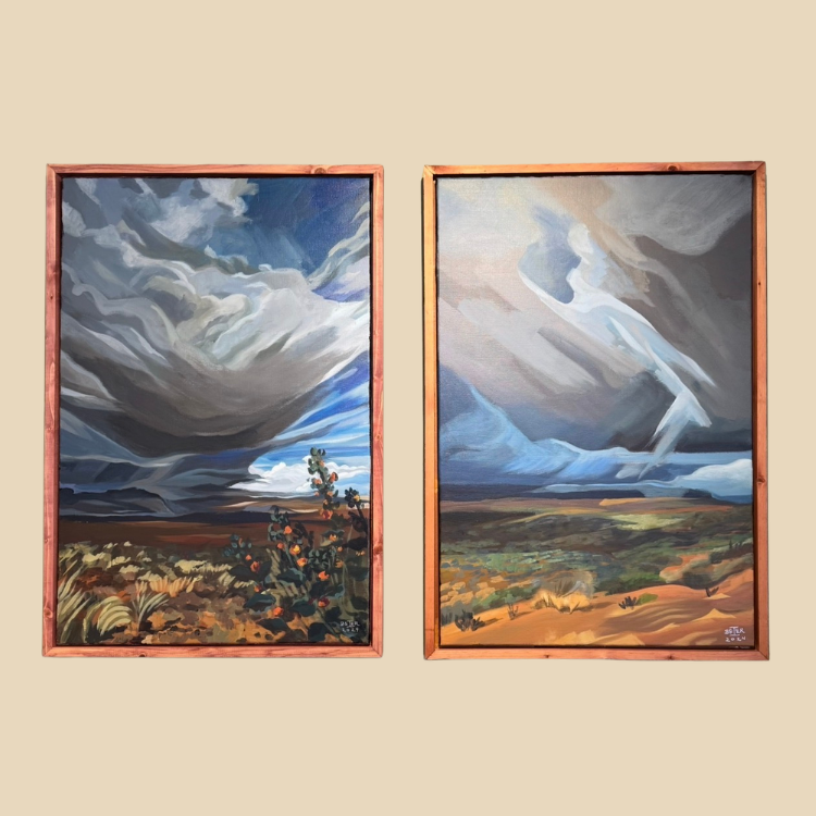 Portent: Original Paintings, Each 24"x36"