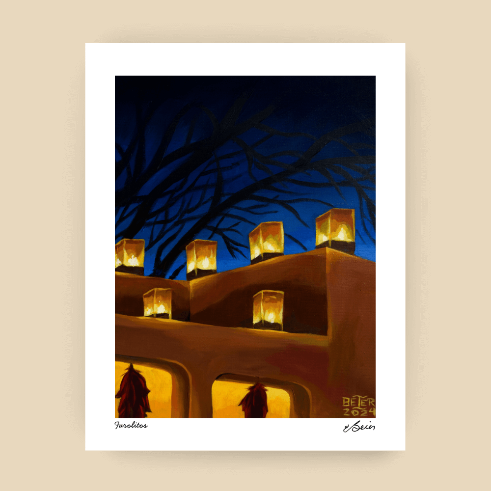 Farolitos Print