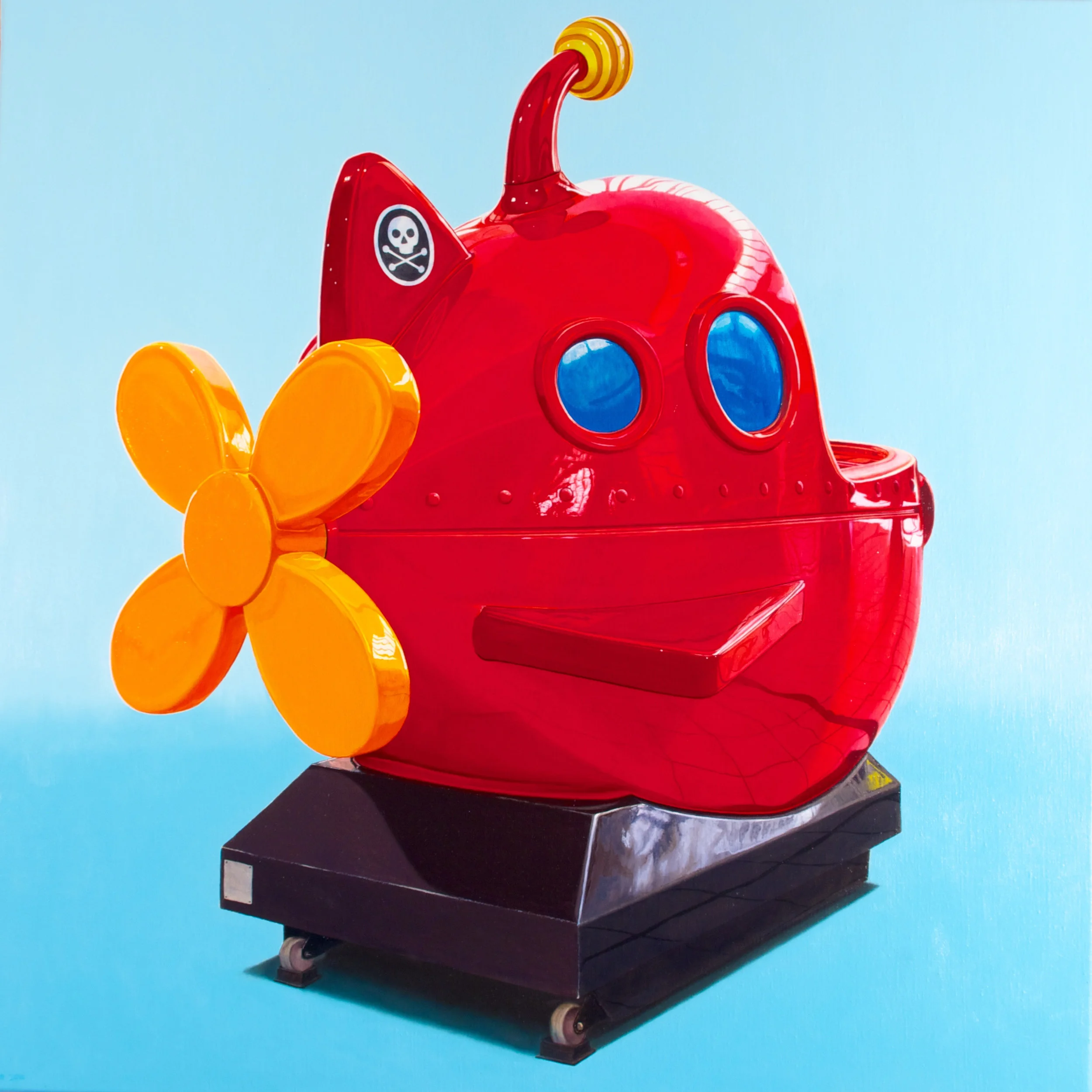 Red October, 2016, Oil on Linen, 83.5x83.5cm.