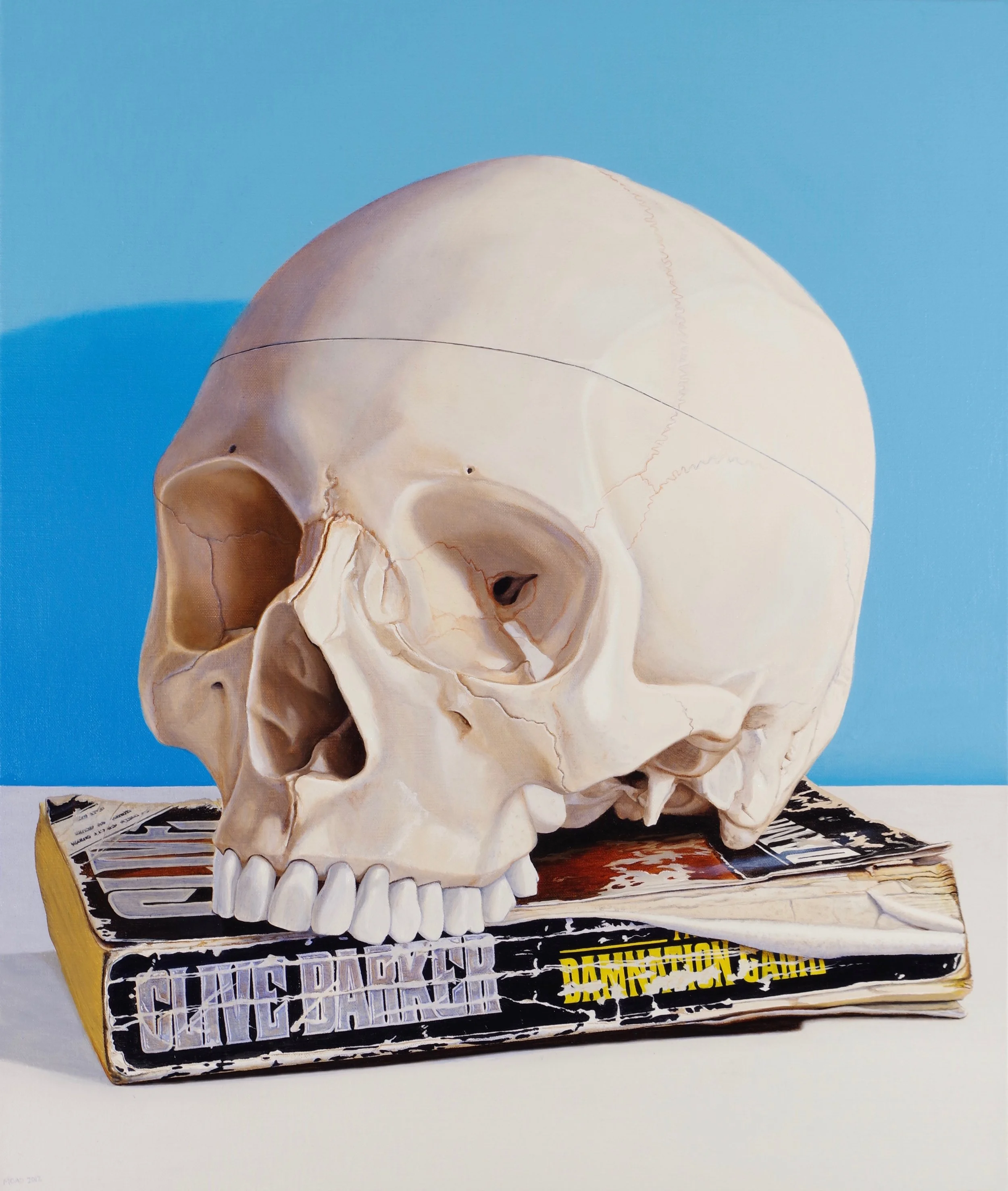 Twenty-Sixteen (The Damnation Game), 2017, Oil on Linen, 66X56cm.
