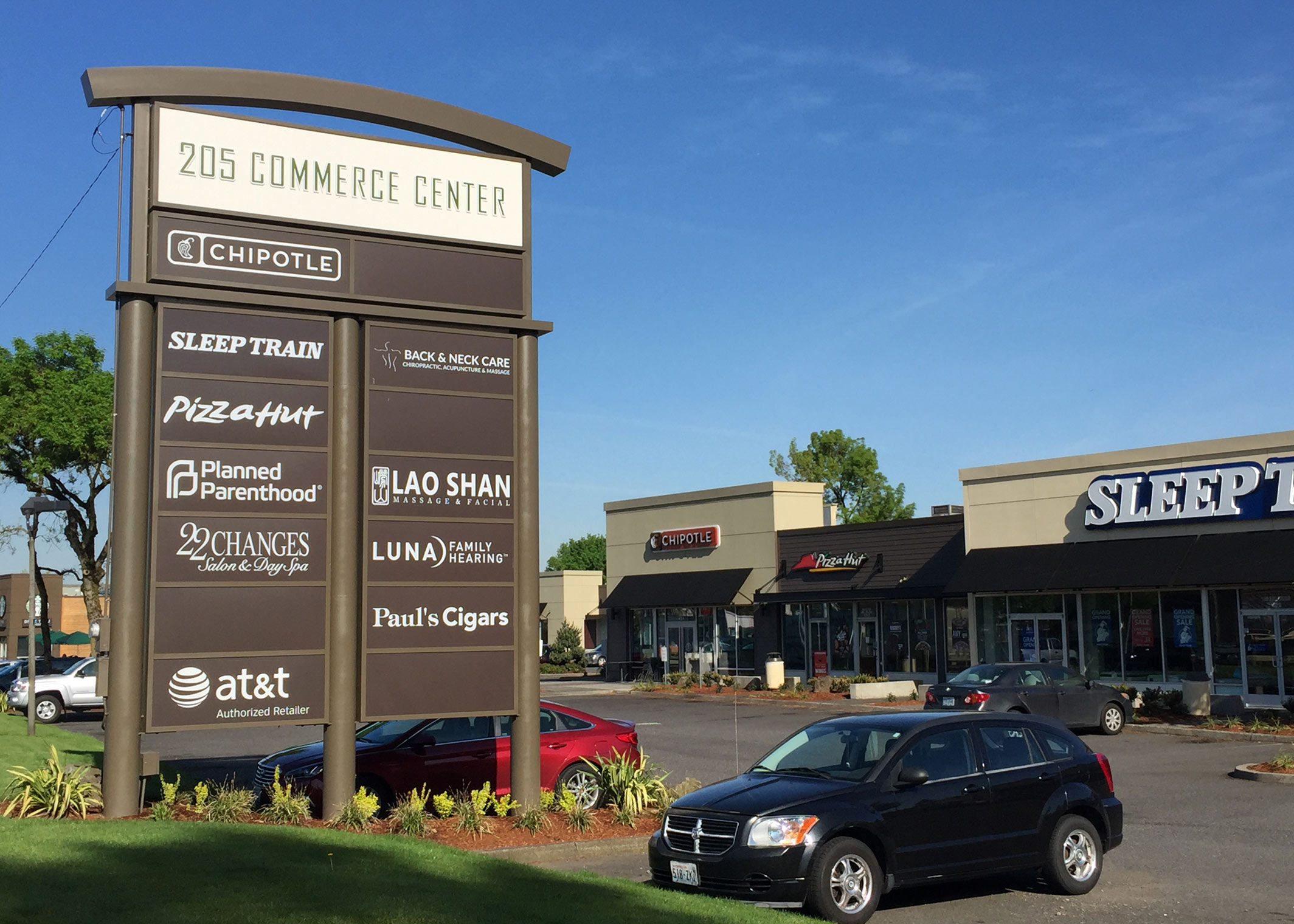 shopping center signage
