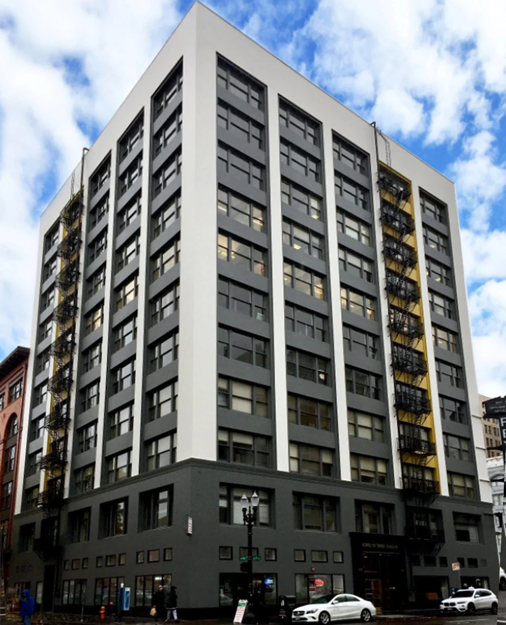 11 story office building exterior - renovated
