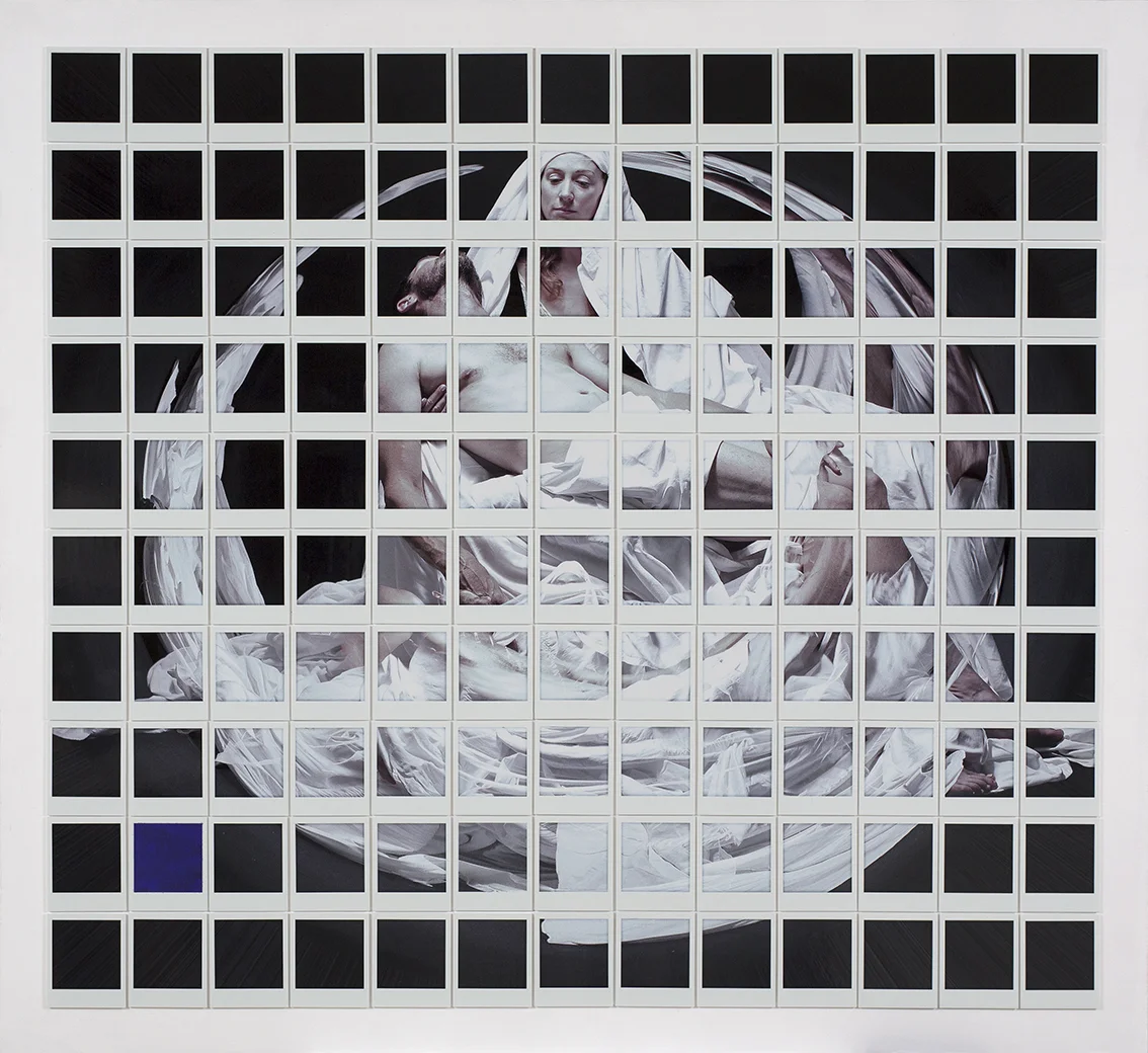 crescent moon 2015 130 polaroid style photograph mosaic on panel, edition of 8 120 x 128 cm