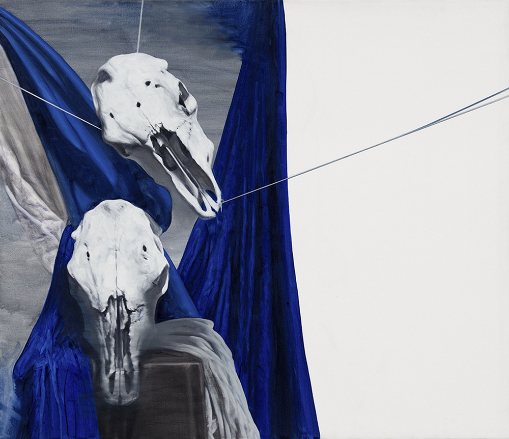 roman holiday 2014 oil on canvas 92 x 107 cm