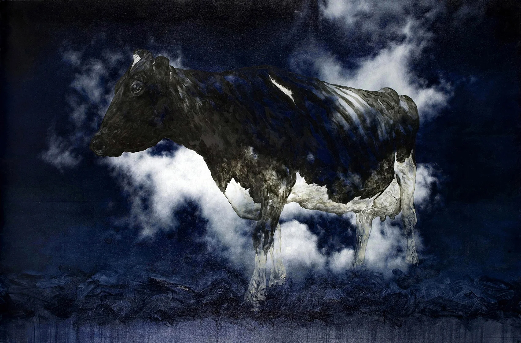 bovine dreaming 2012 oil on canvas 122 x 185 cm