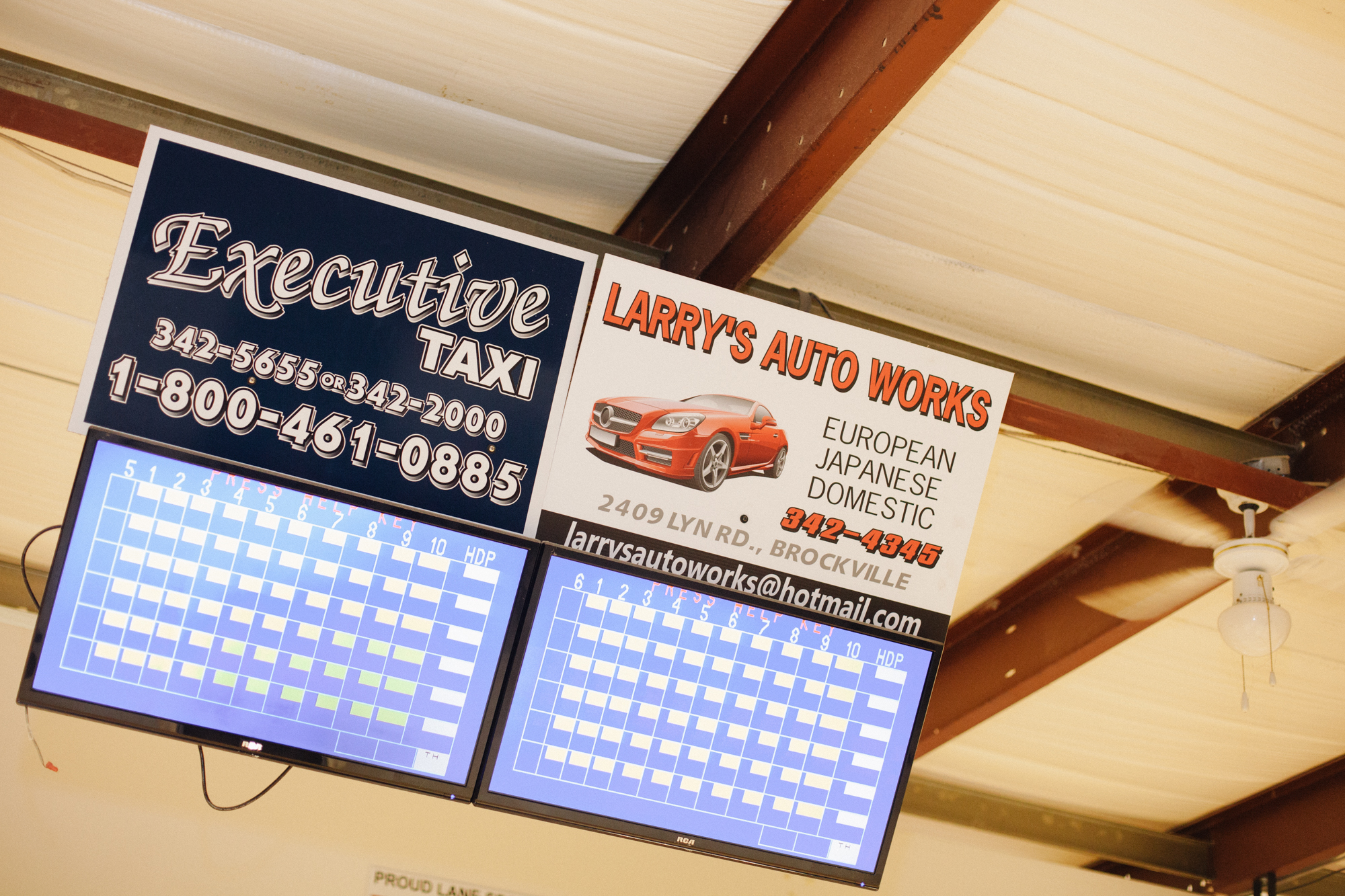 The Bowling Center has that great 'vintage' feel that any small-town bowling alley has.