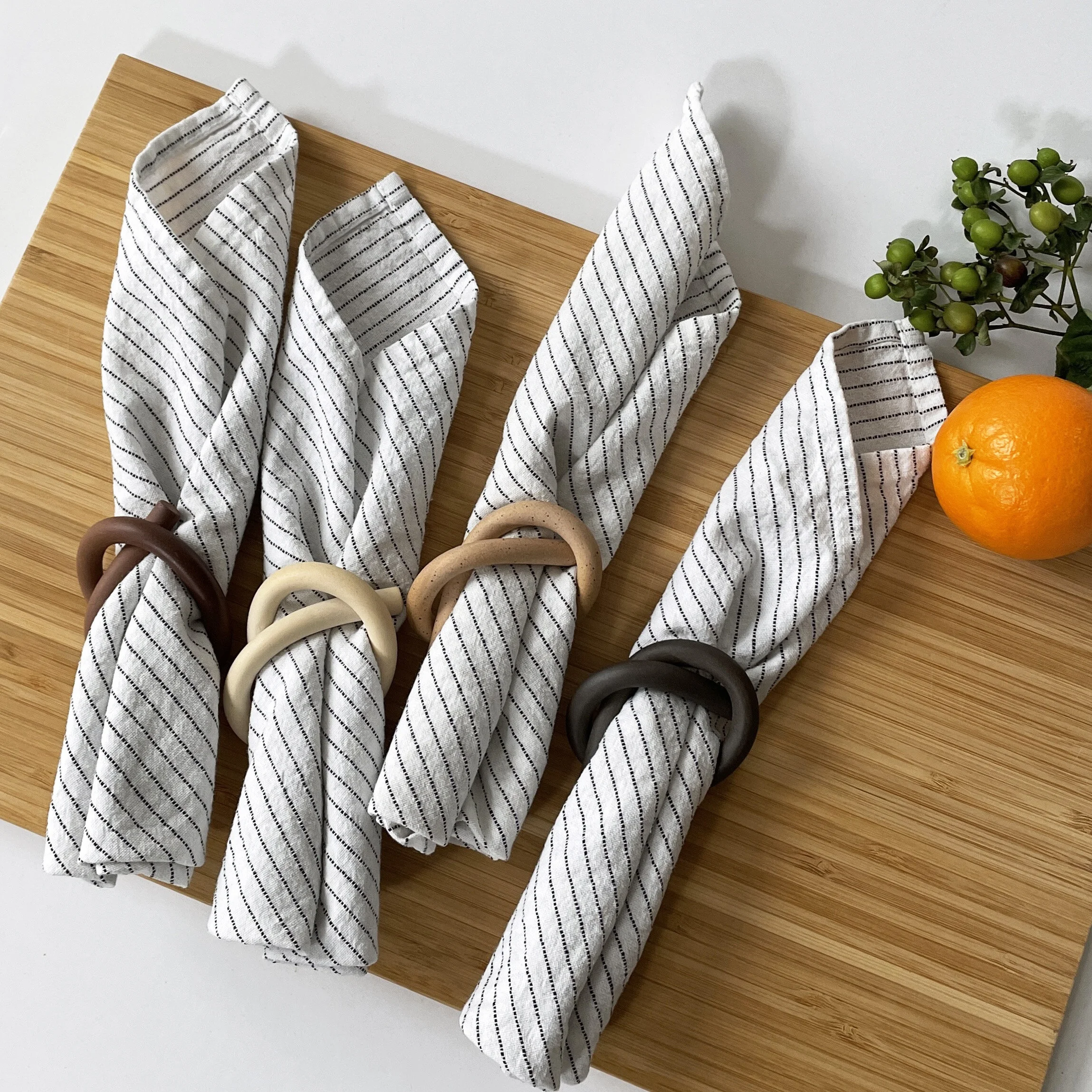 Knot Napkin Rings Set of 4 - Assorted