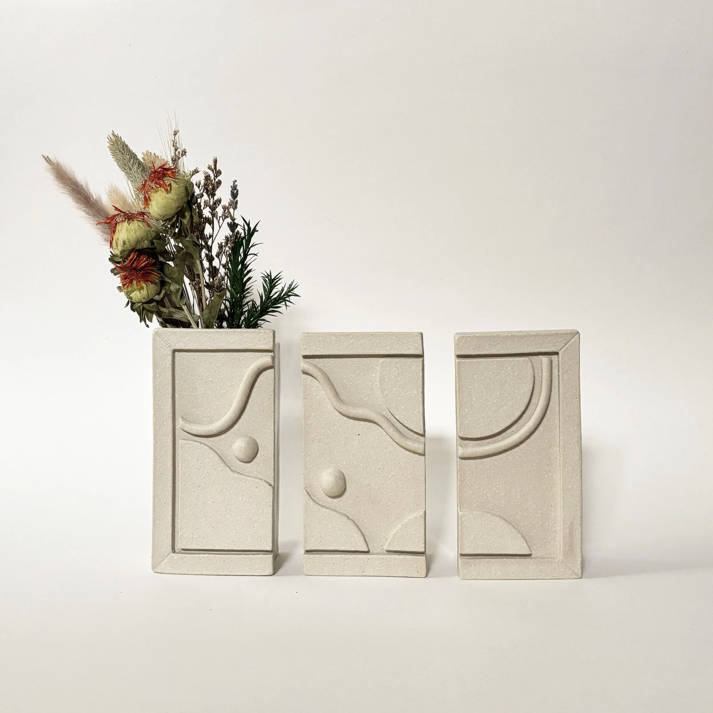 Triptych Wall Vase Set