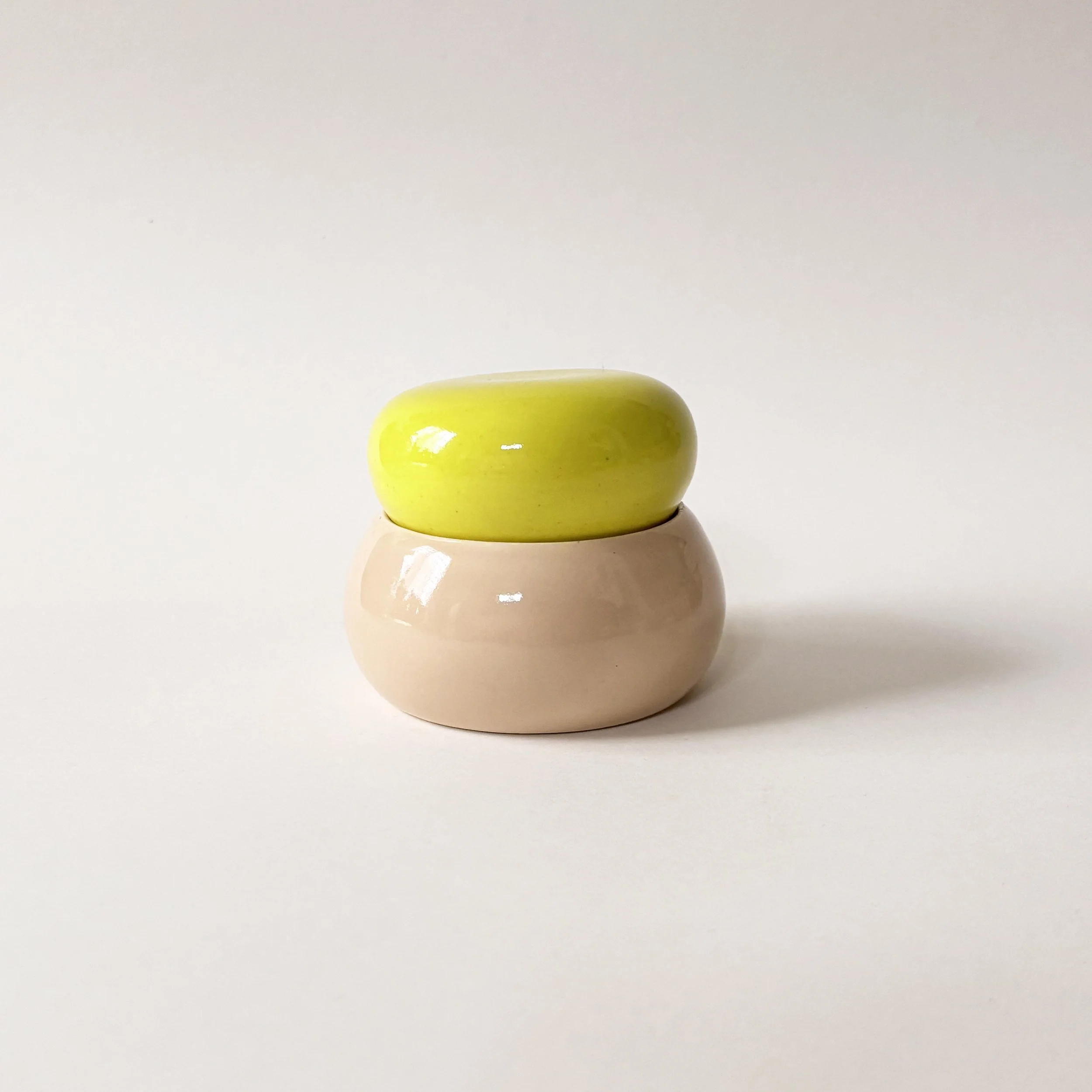 Small Bubble Jar - Cashew/Chartreuse