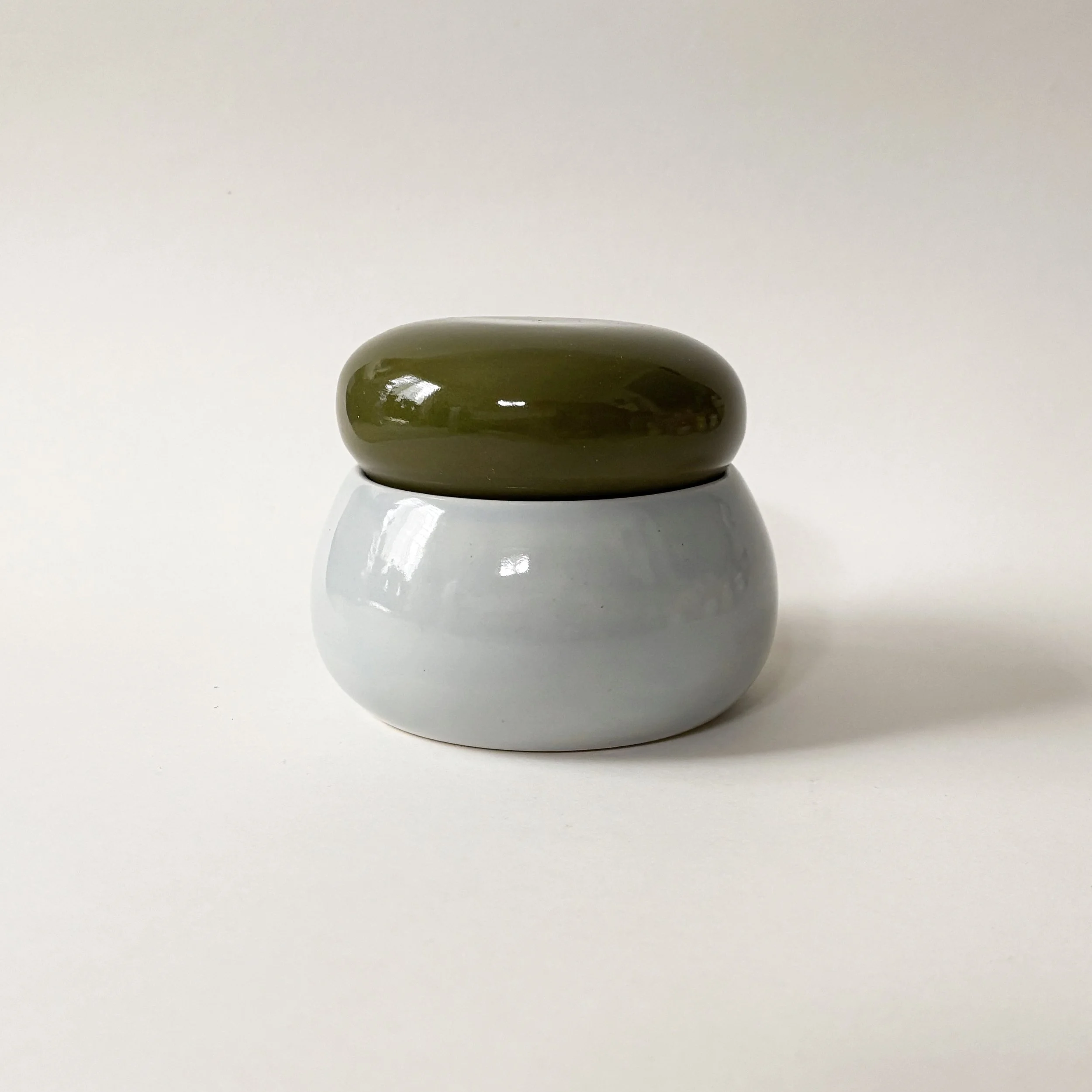 Large Bubble Jar - Sky/Olive