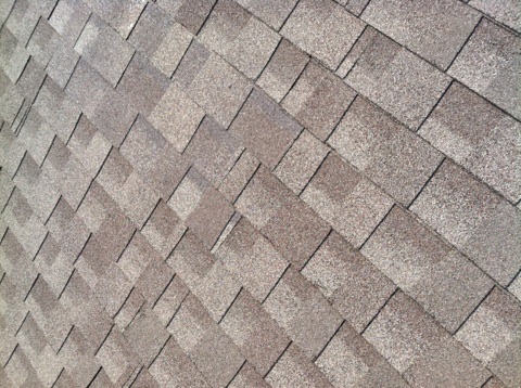 The repair to the shingles that blew off.
