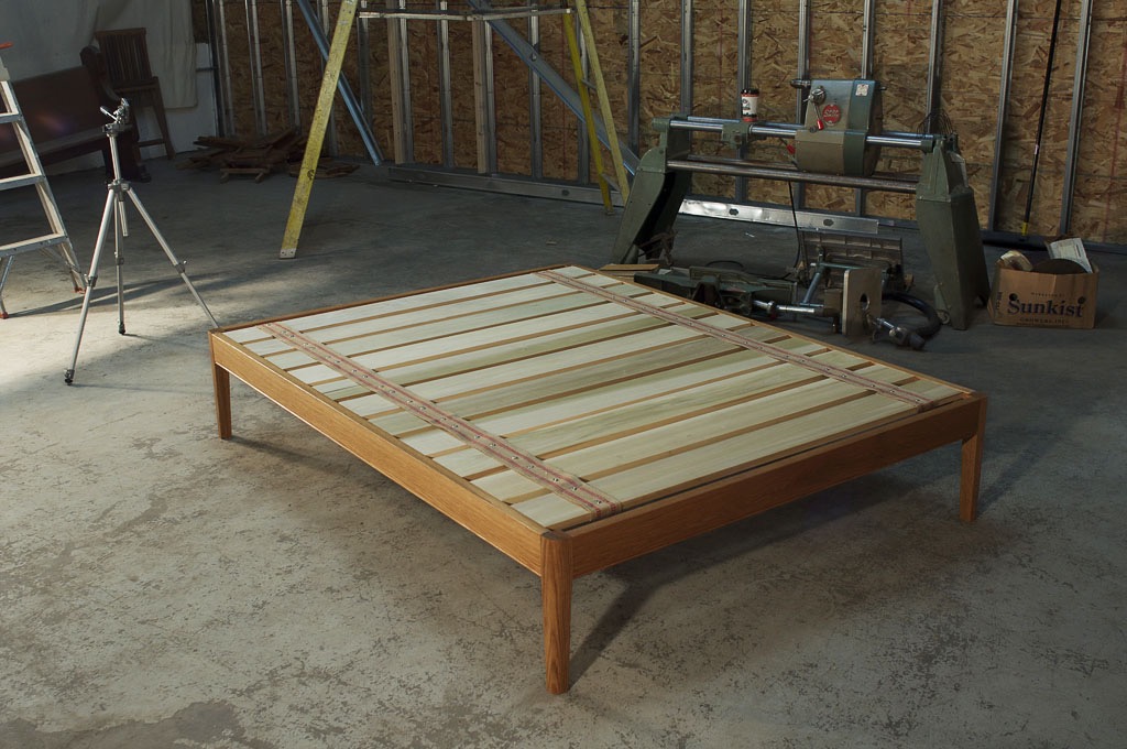 White Oak Platform Bed Frame 