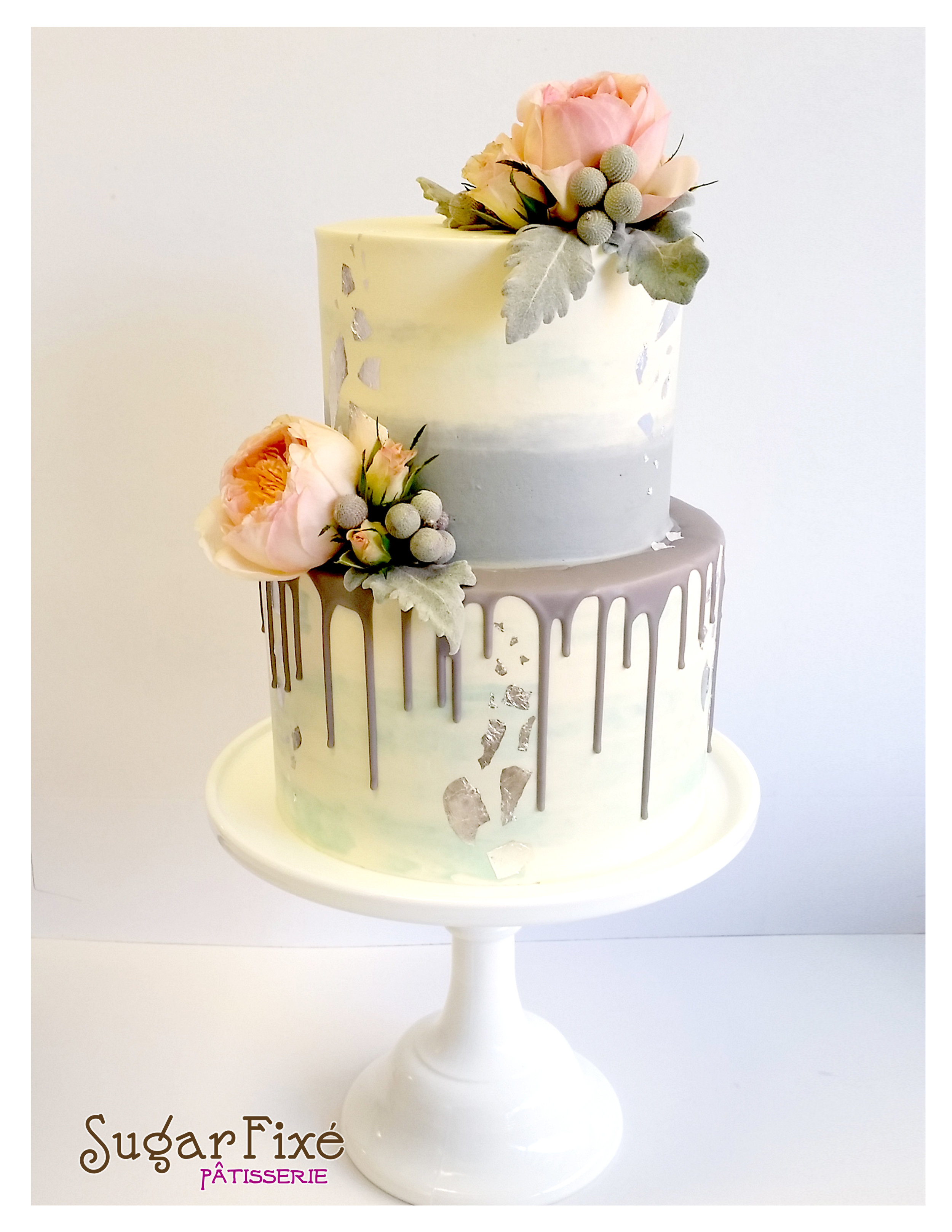 2 tier ombre drip buttercream cake.jpg