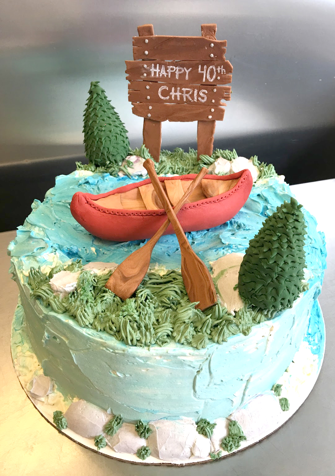 buttercream rive canoe cake.jpg