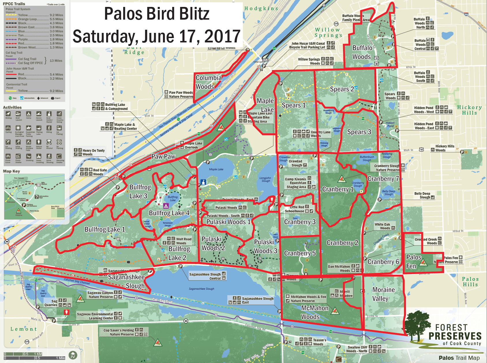 Named sections outlined in red may be available.
