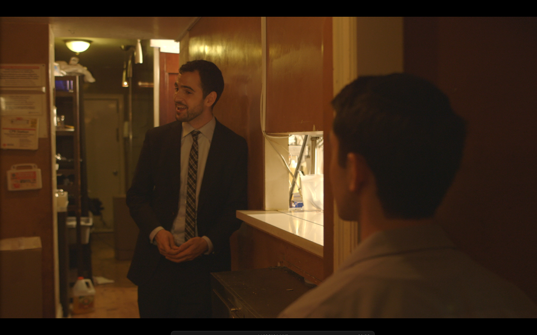 Obnoxious law student threatens girl outside bathroom. Standard, really.