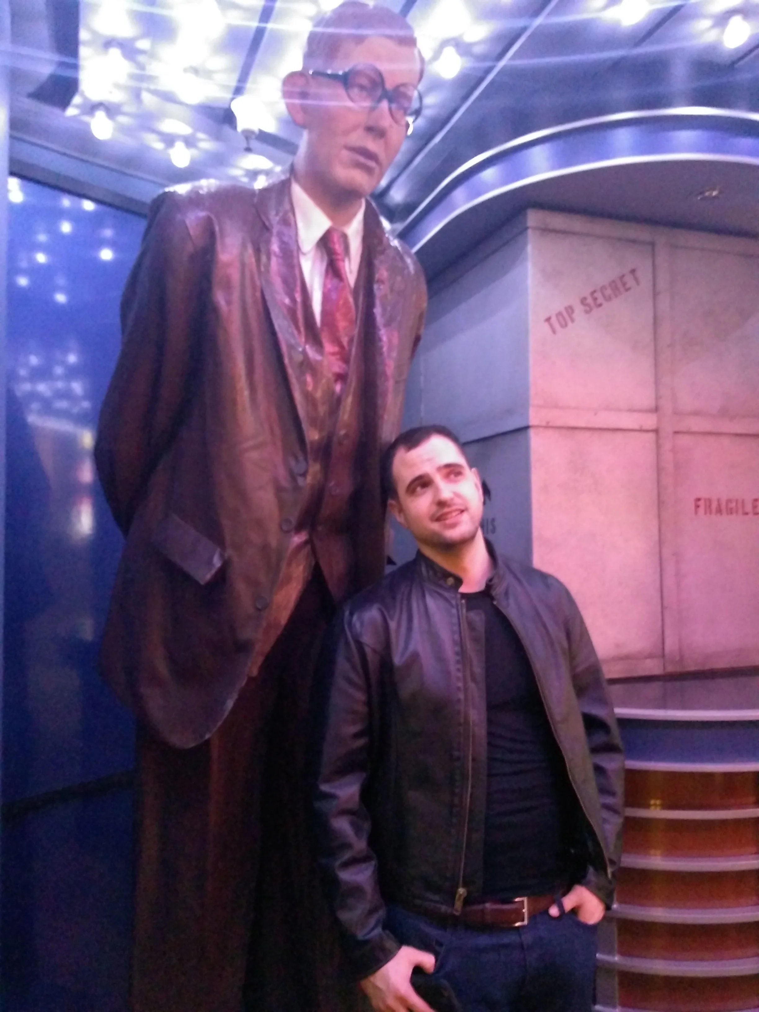 No longer the tallest guy in the room.