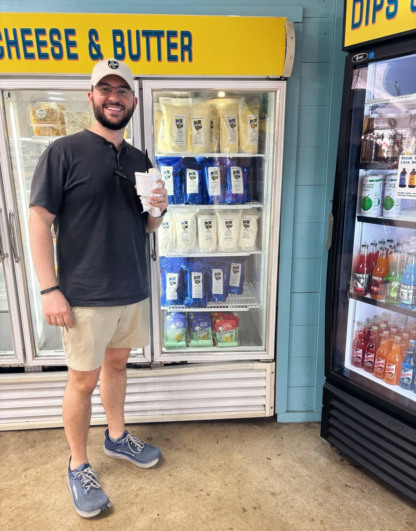 If you&rsquo;re heading to the beach for spring break, stop by @durbinfarms for all things McEwen &amp; Sons! We of course had to get some peach cobbler after a busy day of delivering. 
Happy Friday!☀️🍑🤩