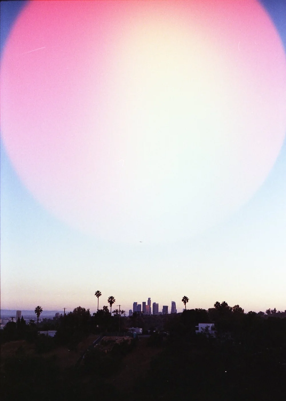 LA sky shot on an experimental film stock called Psych Blues 6