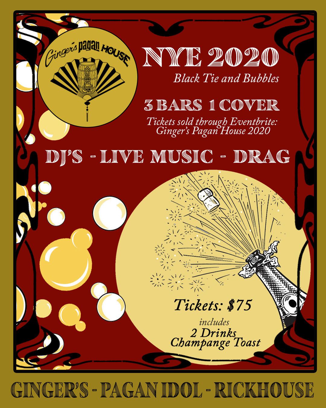 Ginger's Pagan House NYE 2020!!
