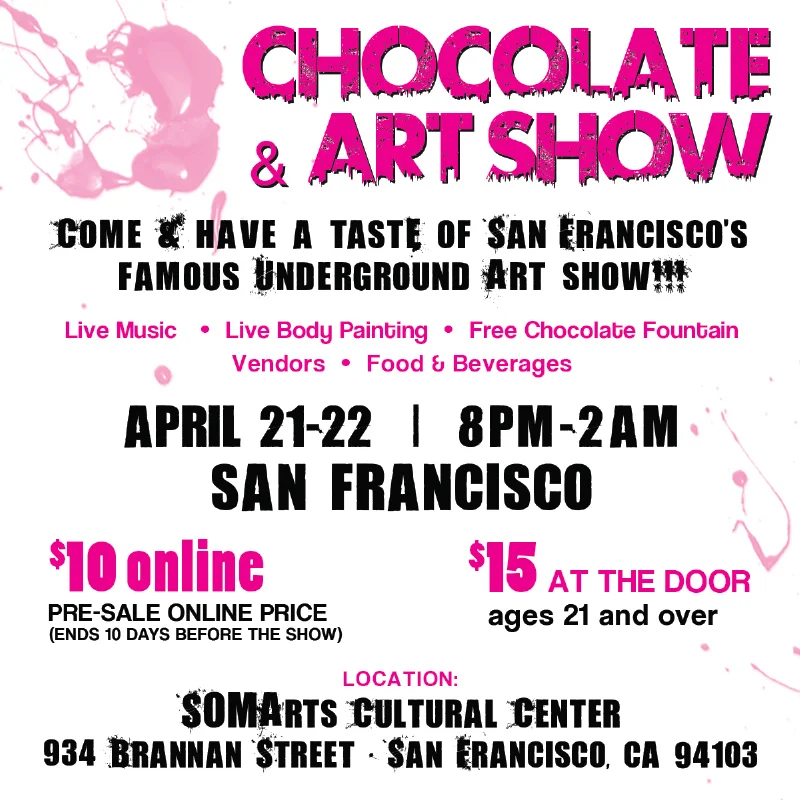 Chocolate & Art Show - last show before I leave town!