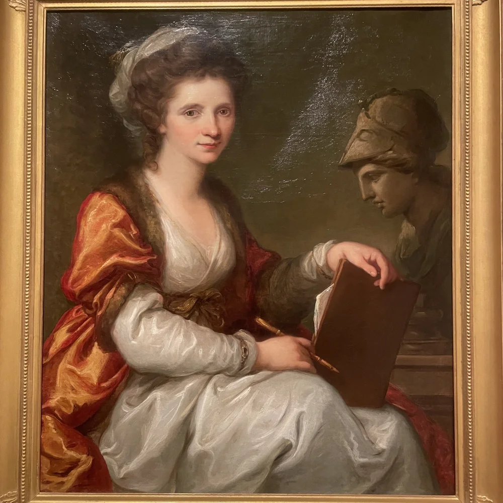 Self-portrait with Bust of Minerva (c. 1780-4)