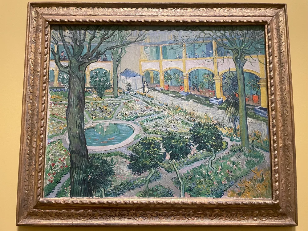 The Courtyard of the Hospital at Arles - 1889