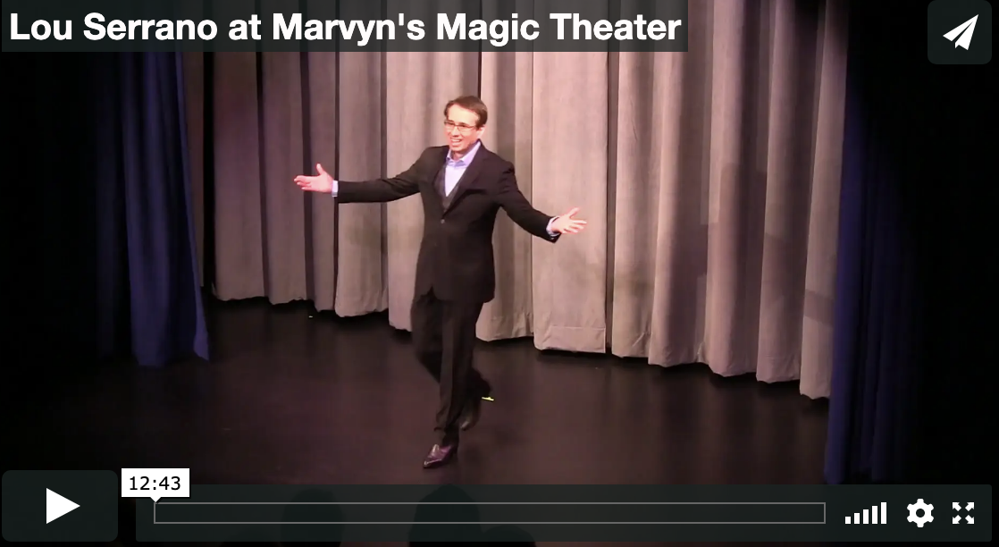 Lou Serrano at Marvyn's Magic Theater