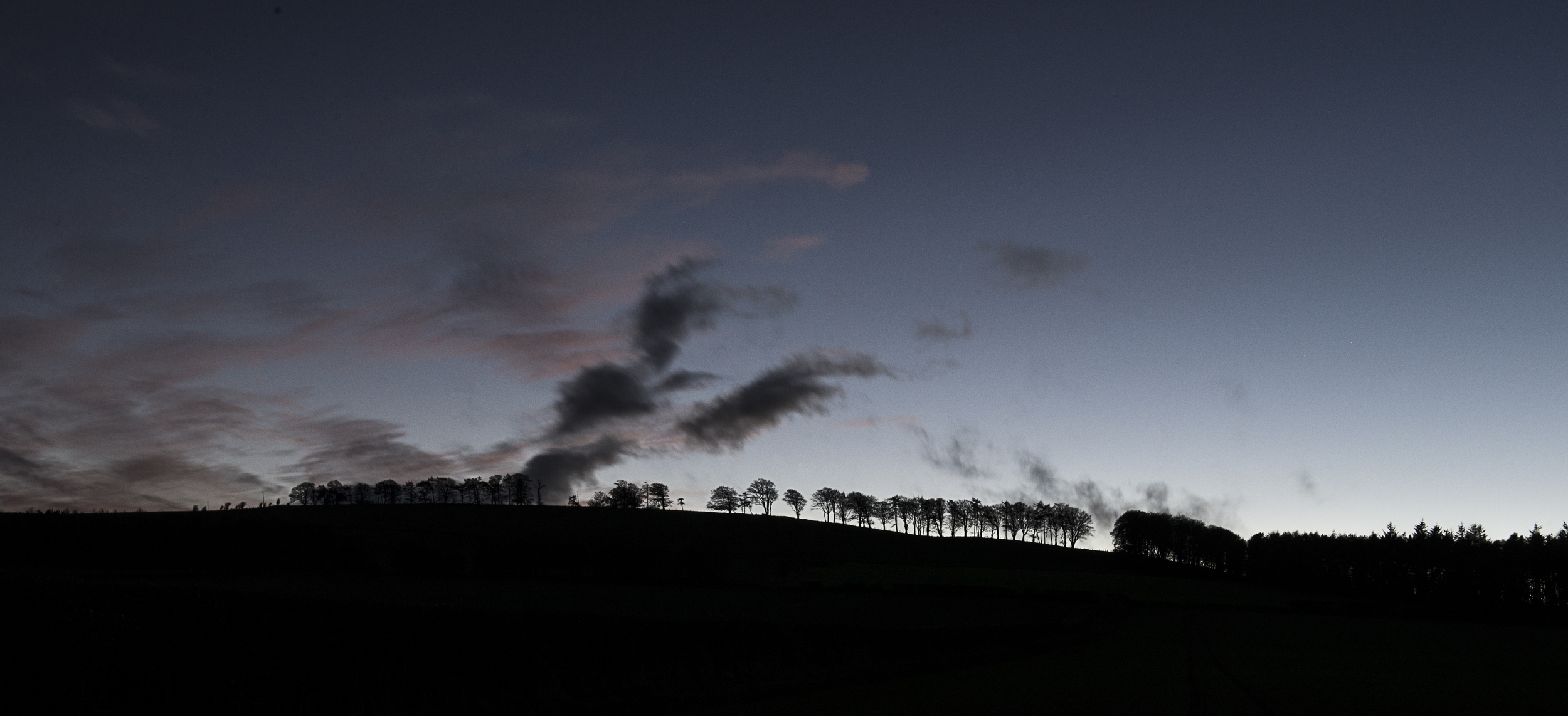 Evening Sky. Lammermuir Hills, Scottish Borders