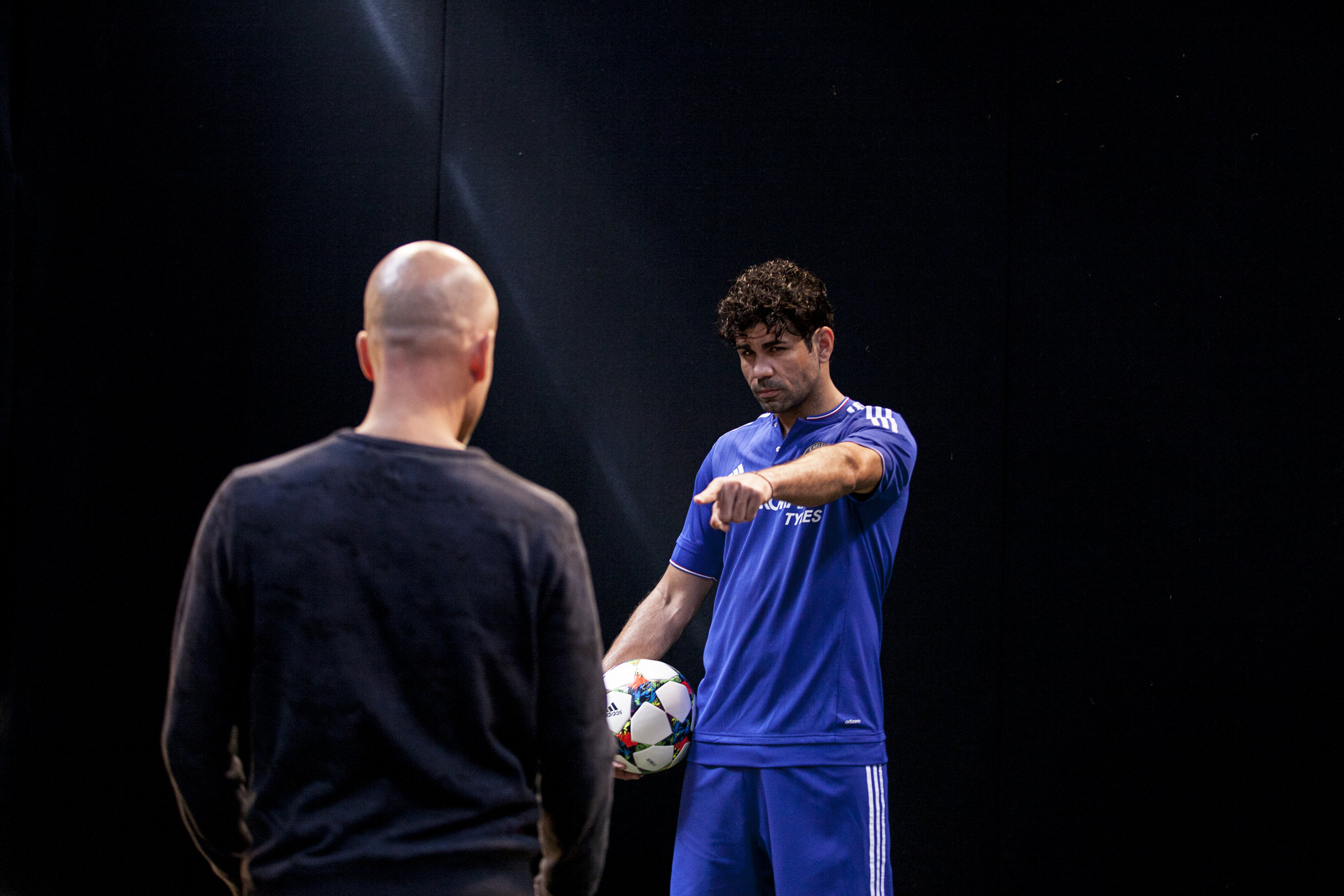 Diego Costa, Adidas Shoot. Cobham Training Ground, Chelsea FC