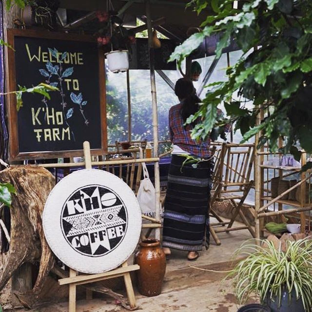 K’Ho Coffee bên trong nông trại K’Ho, phía sau xưởng rang K’Ho