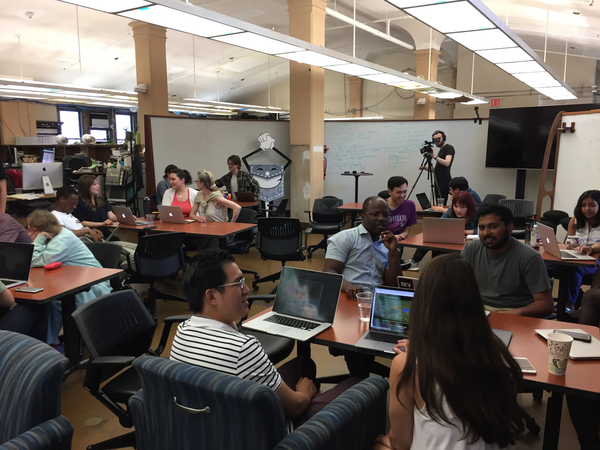 A Satellite Stories focus groups at Columbia University