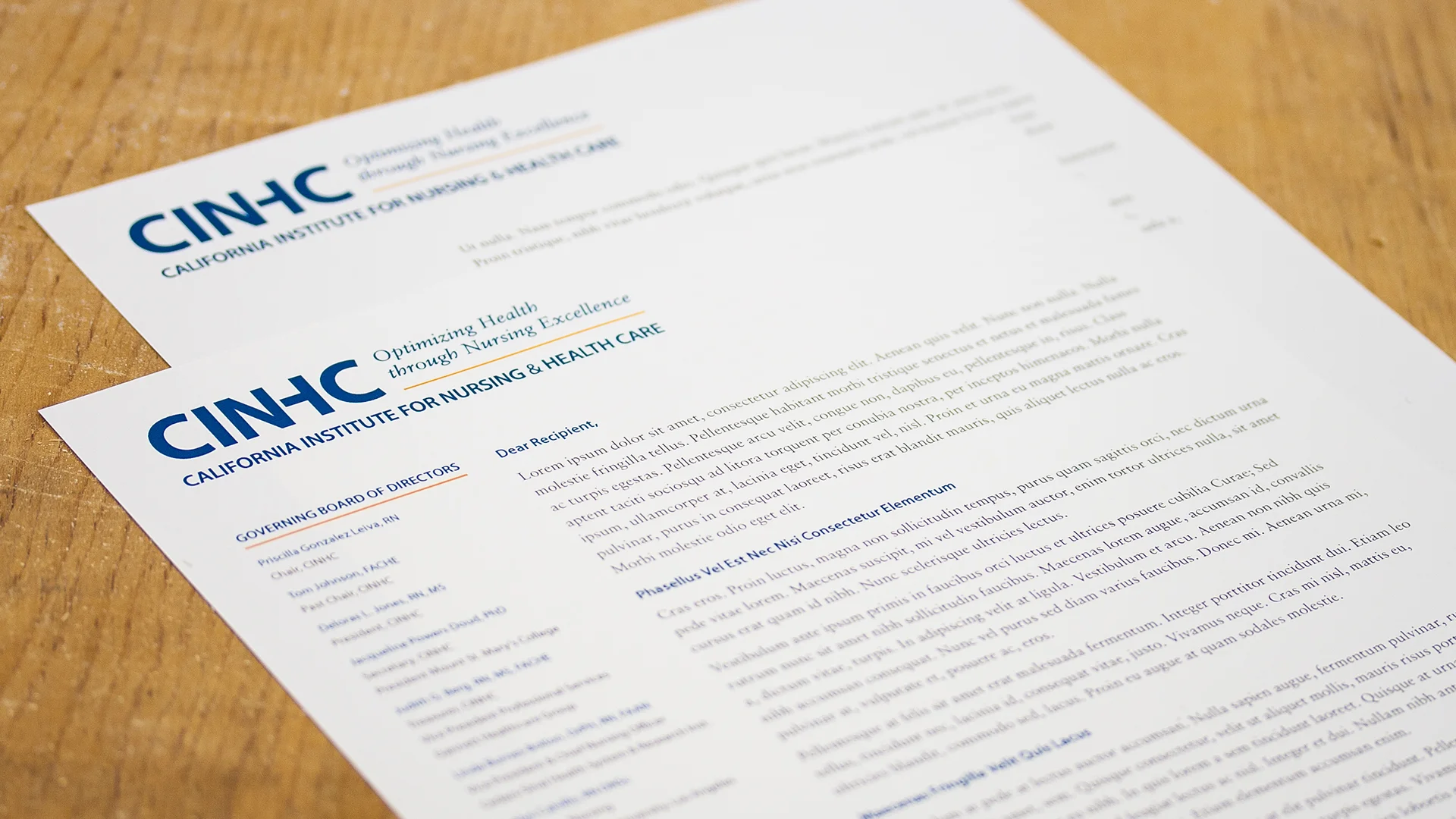 Print – Letterhead
