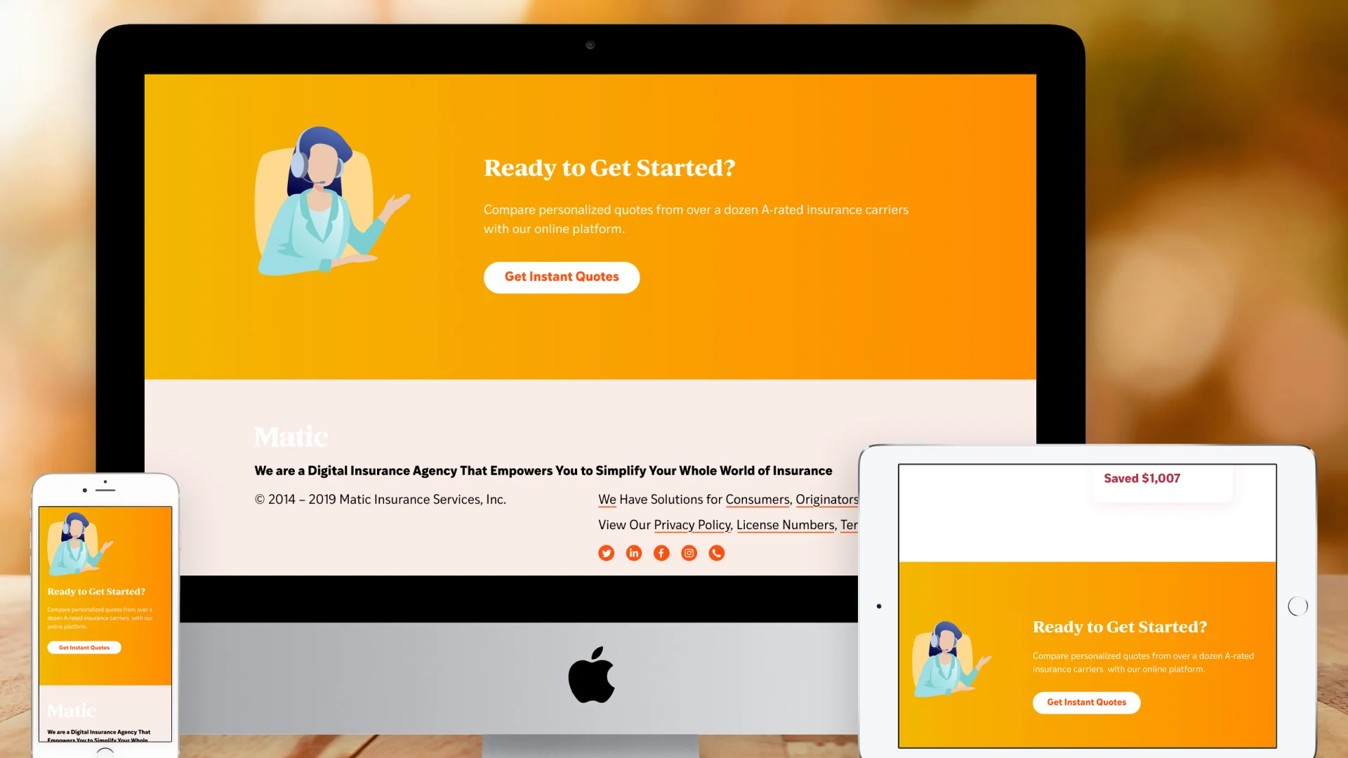 Responsive Website – For Consumers (Footer)