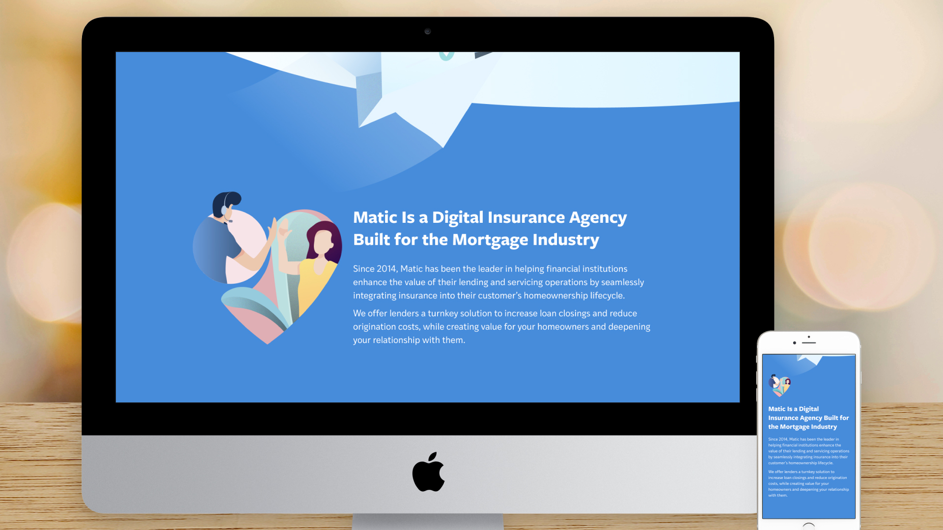 Responsive Website – For Originators (Introducing Matic)