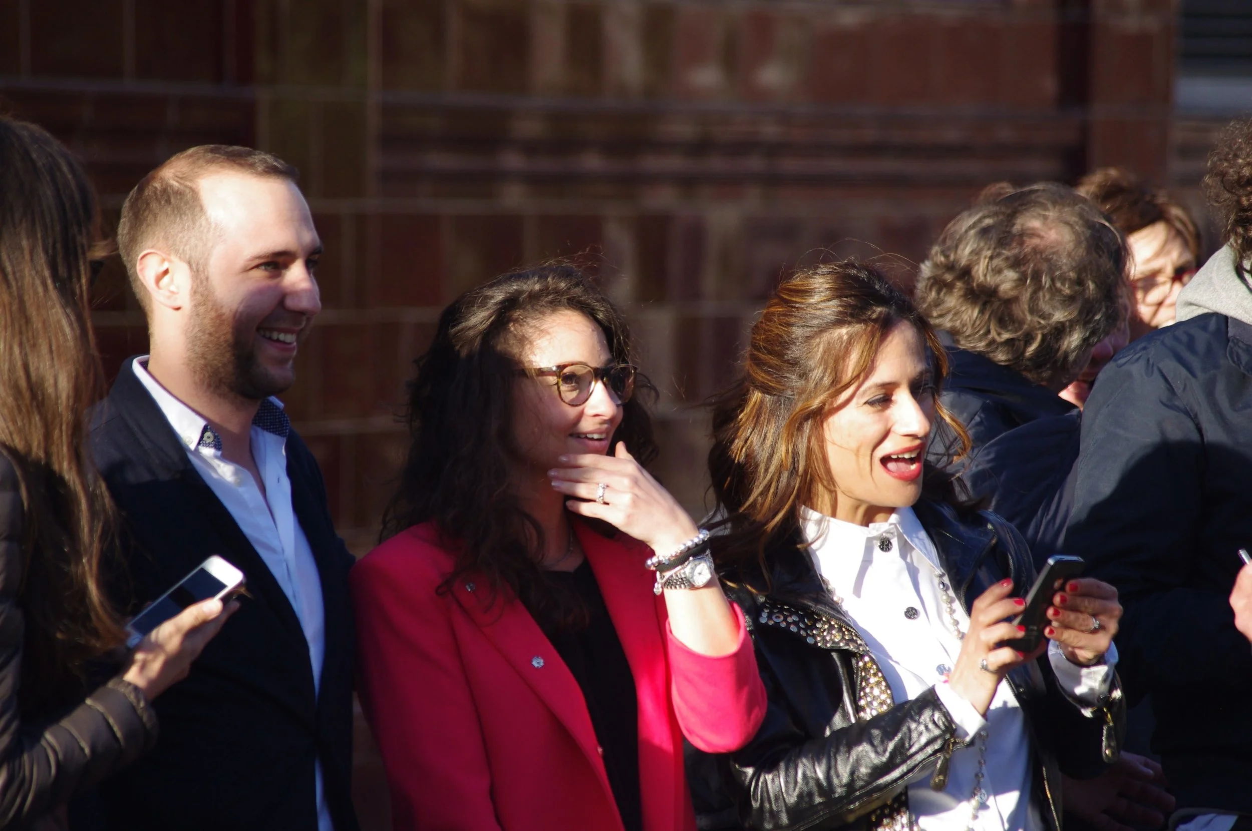 The reaction as one of our proposal clients joins in the flash mob!