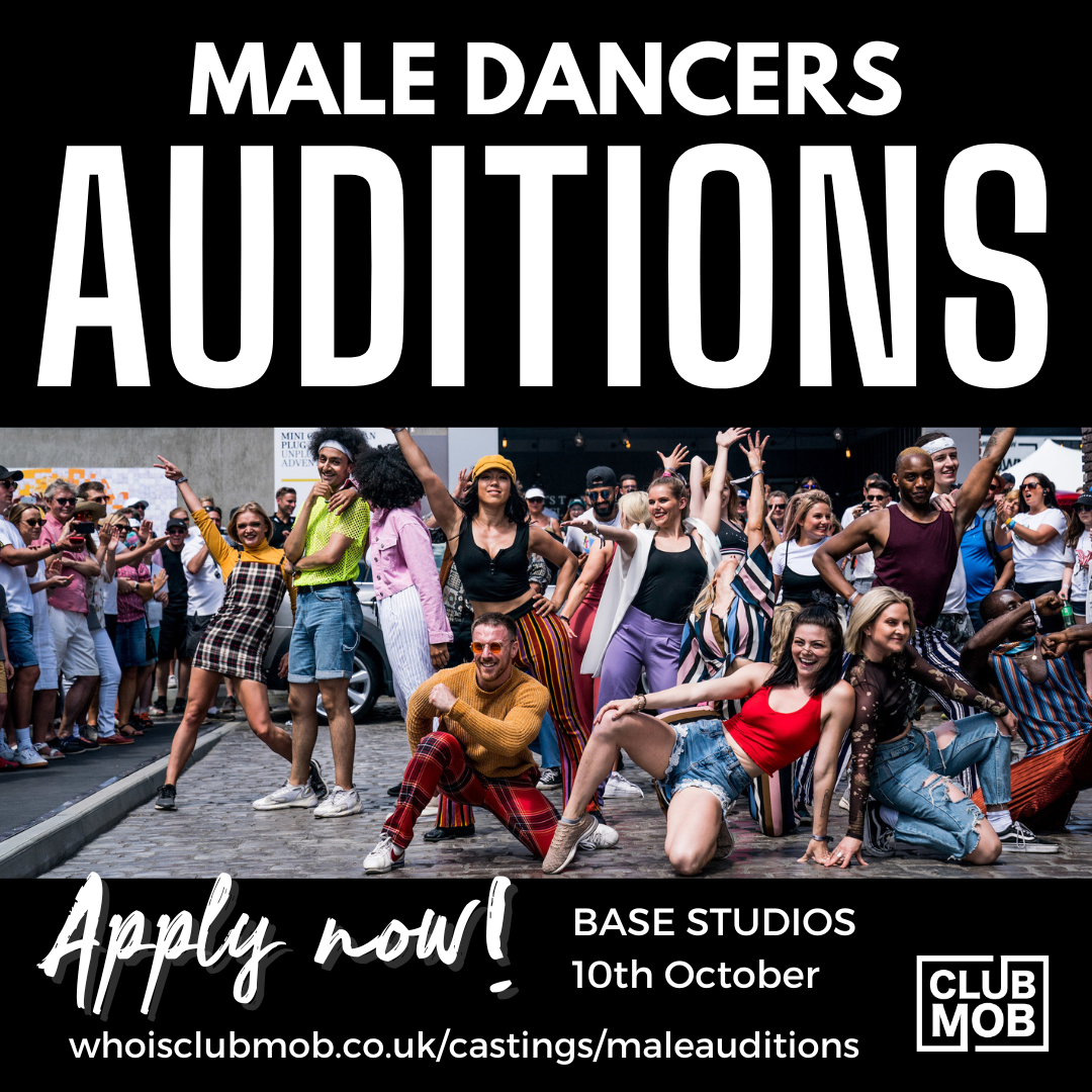 MALE DANCERS - COMPANY AUDITIONS - OCTOBER 2023