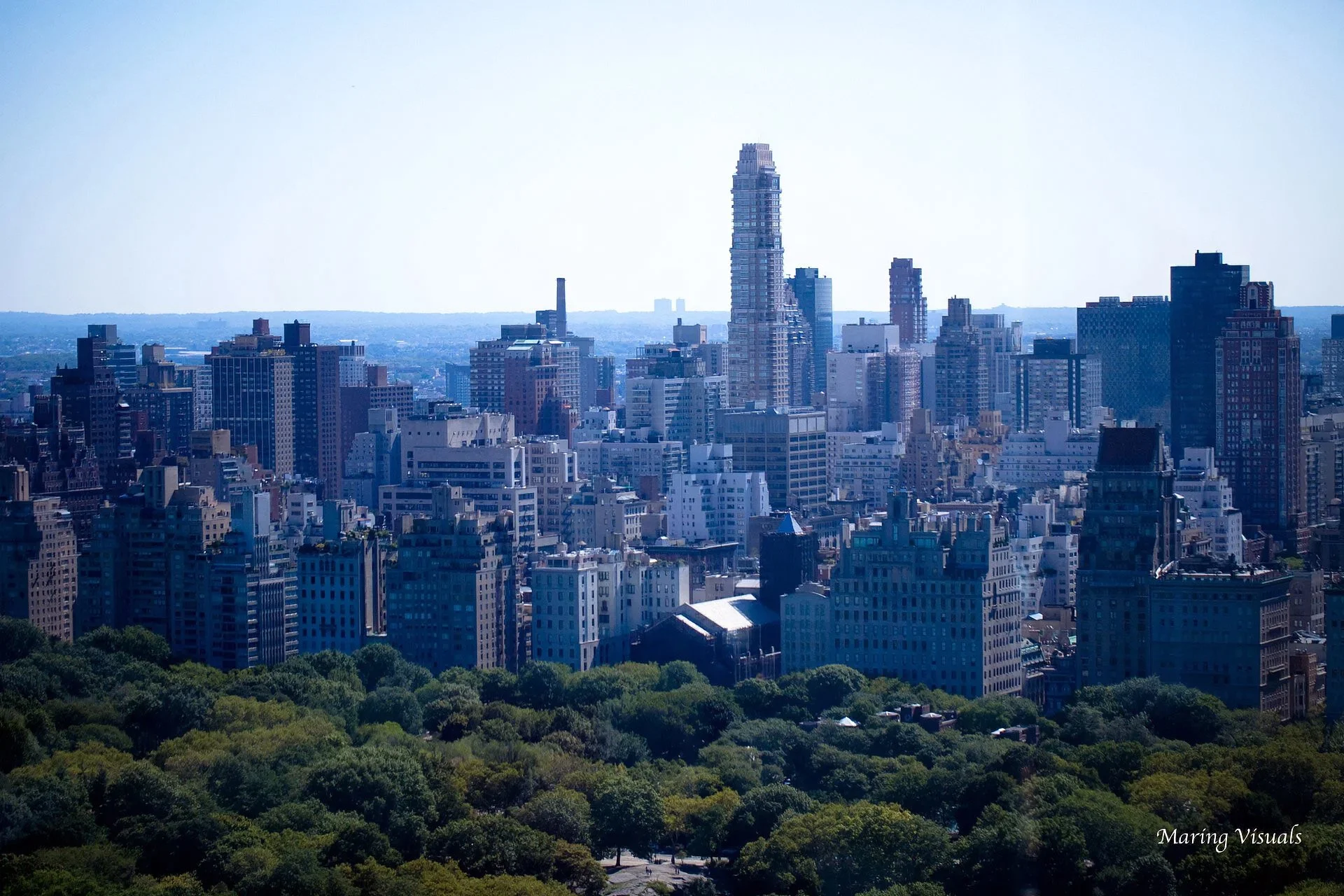 Mandarin Oriental Hotel NYC views of Central Park and the Manhattan Skyline