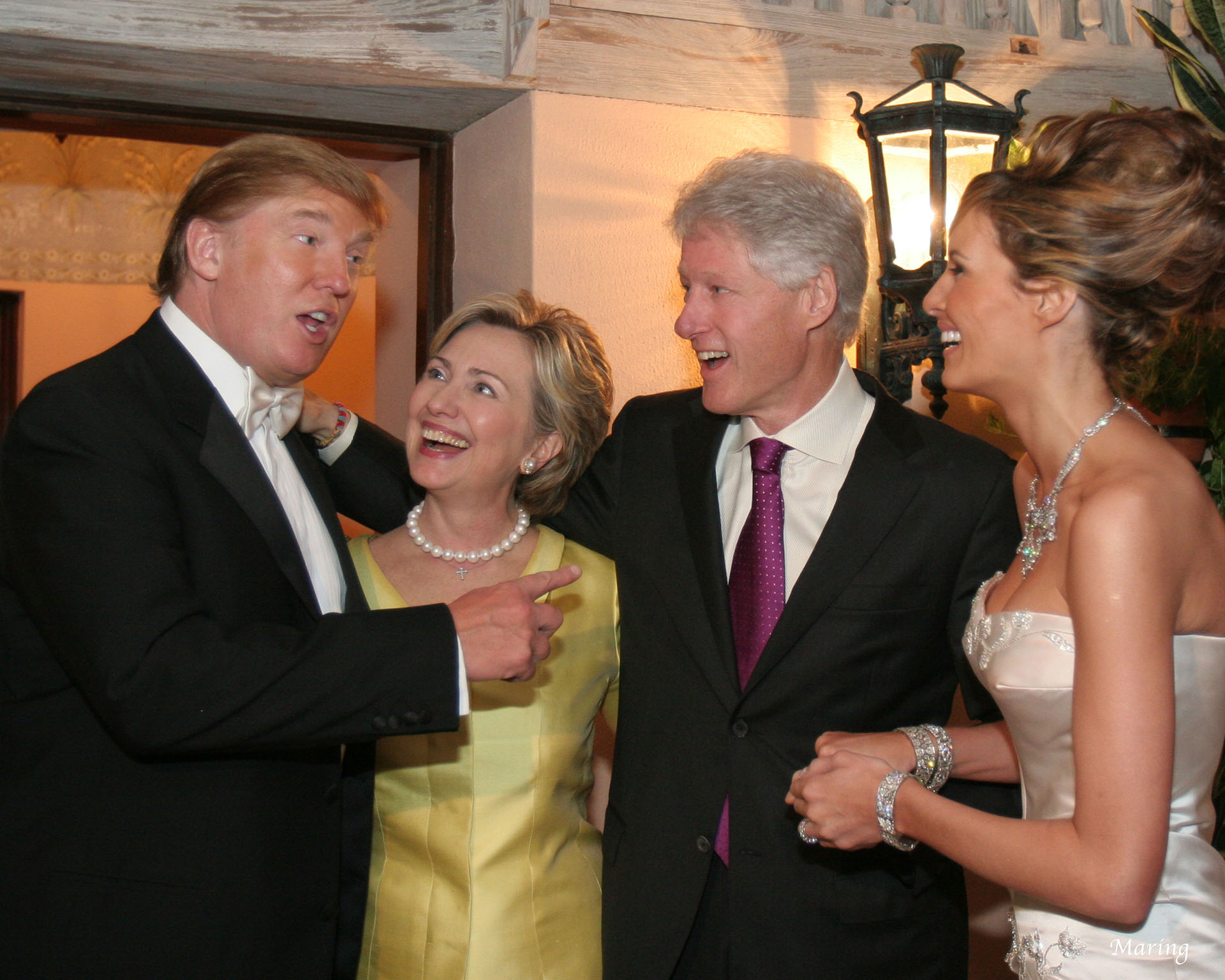 Donald Trump Wedding Hillary Clinton