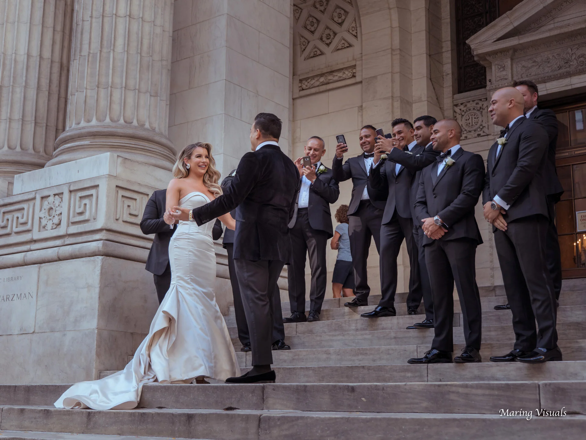 Wedding Photos at the New York Public Library
