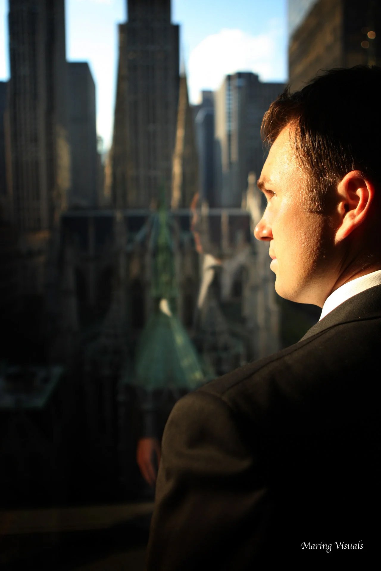 Grooms Portrait at The Lotte New York Palace