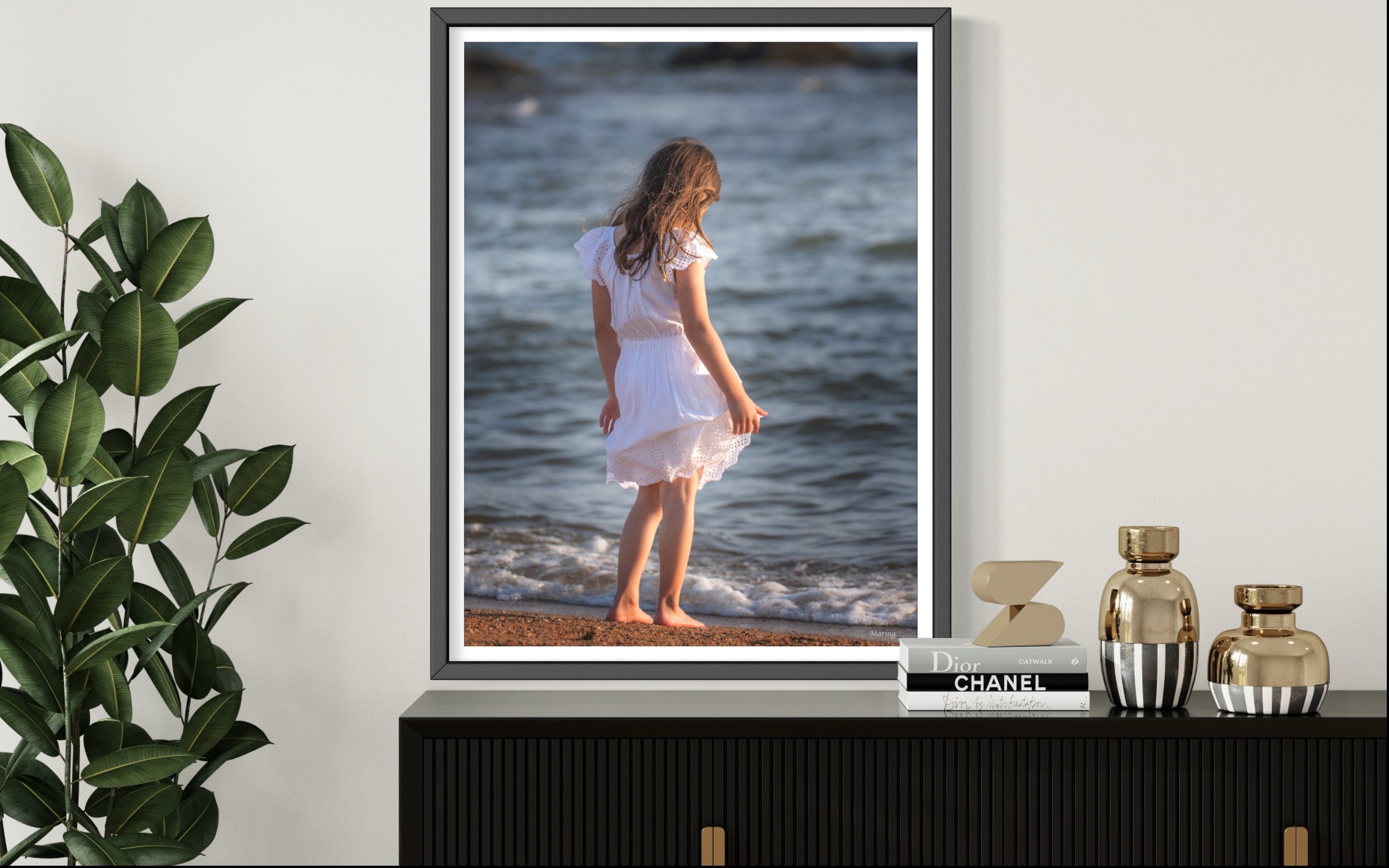 A framed childhood portrait created to live beautifully in the spaces where life unfolds.