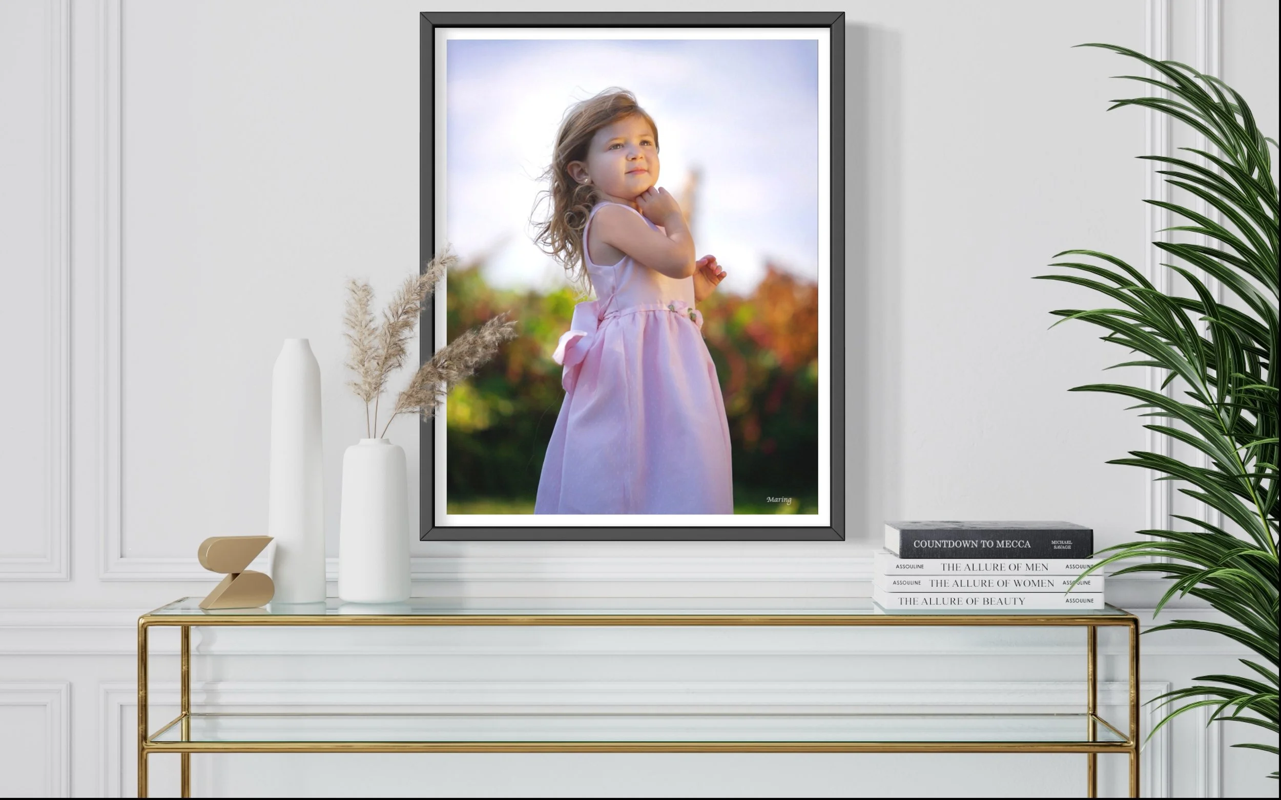 A joyful portrait capturing childhood innocence.