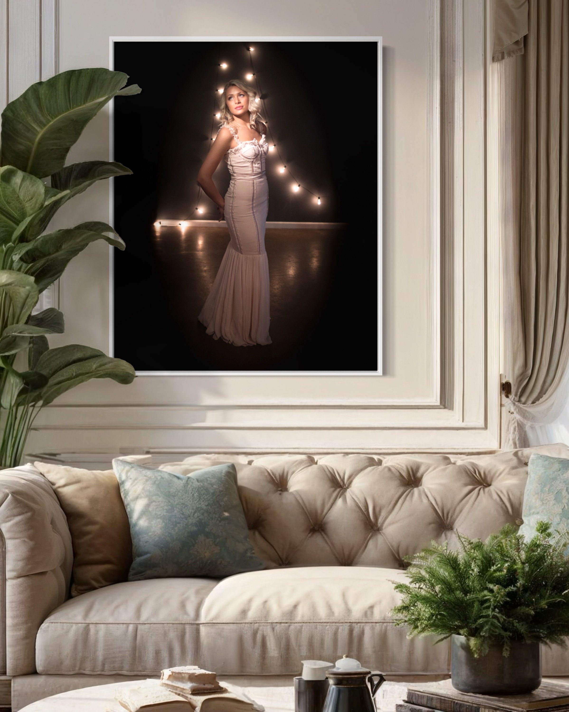 Fine art senior photograph presented as statement wall art in Connecticut