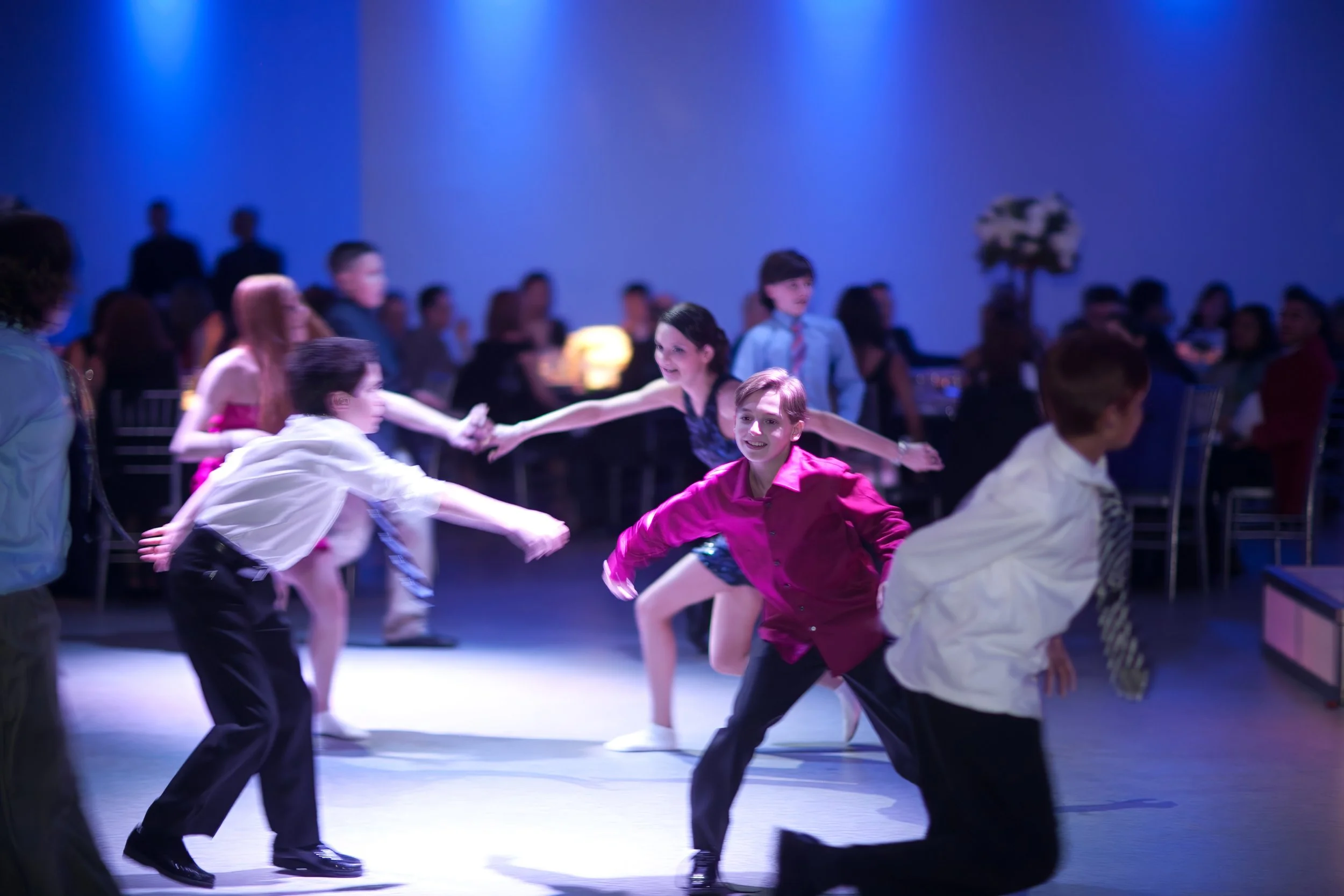 Kids dancing at a Bar Mitzvah at Life the Place to Be
