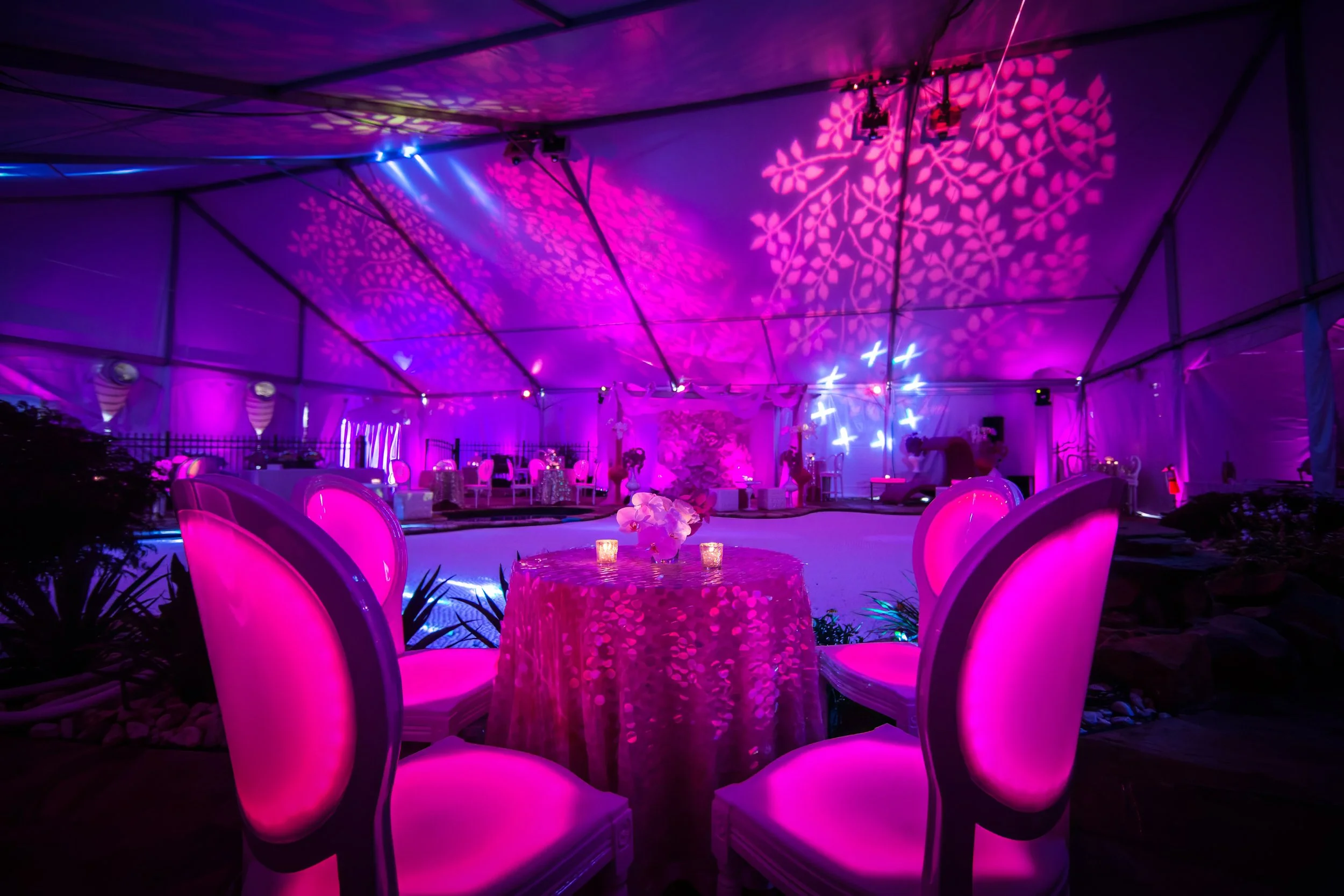 Tented celebration at a home in North New Jersey
