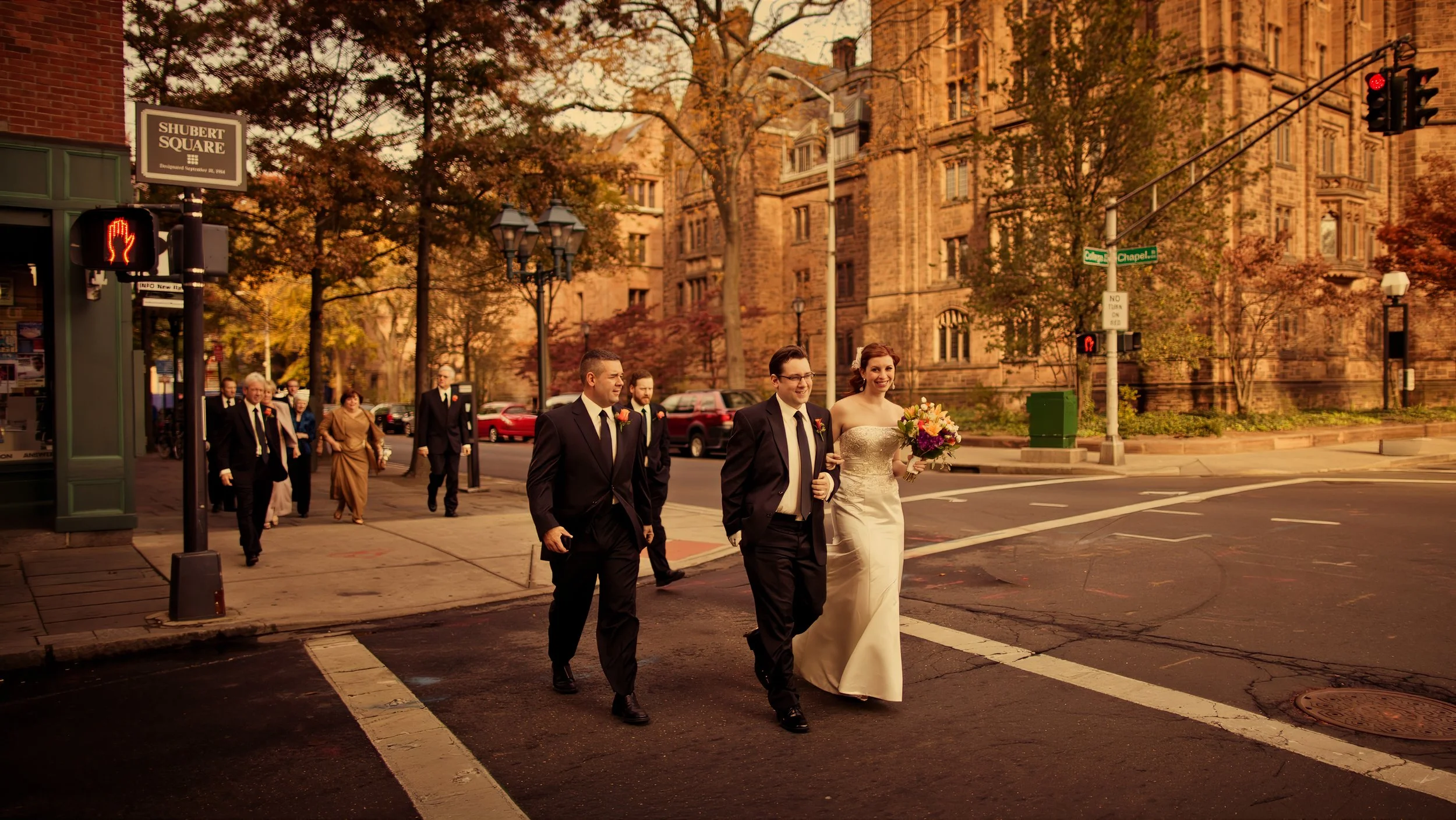 Wedding Party New Haven Streets