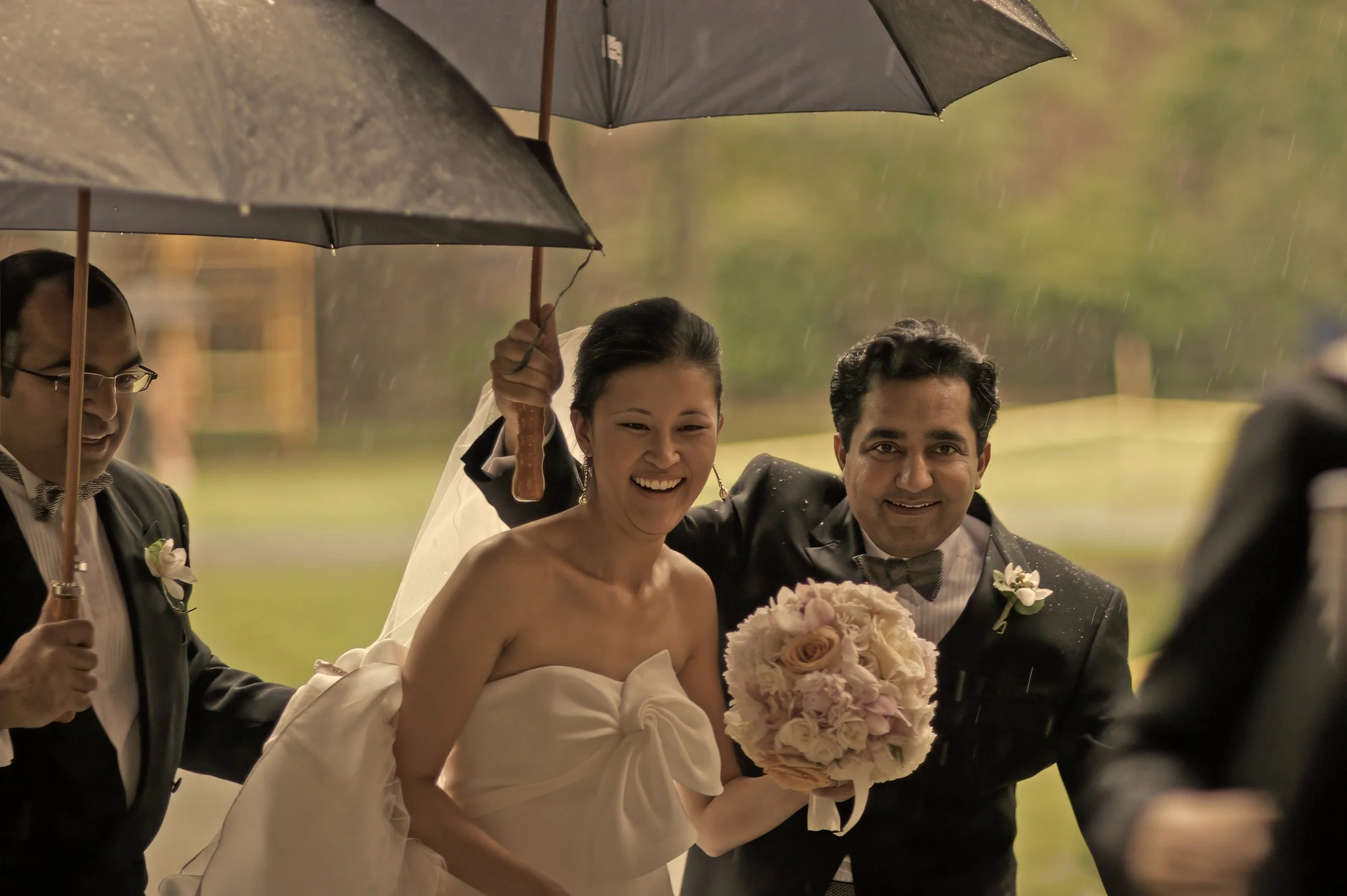 Rainy Day Umbrella Portrait New Haven