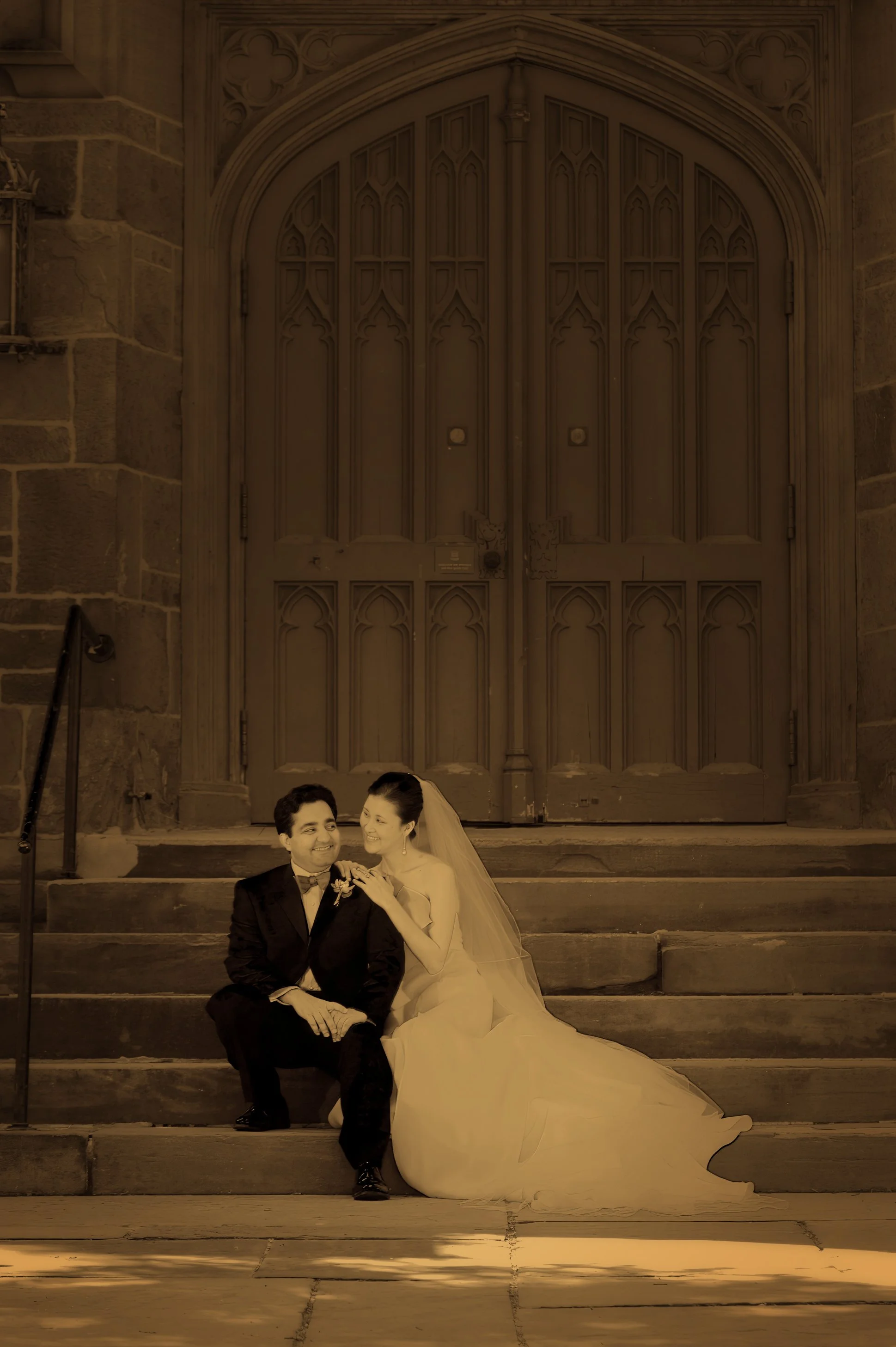 Battell Chapel Steps Portrait